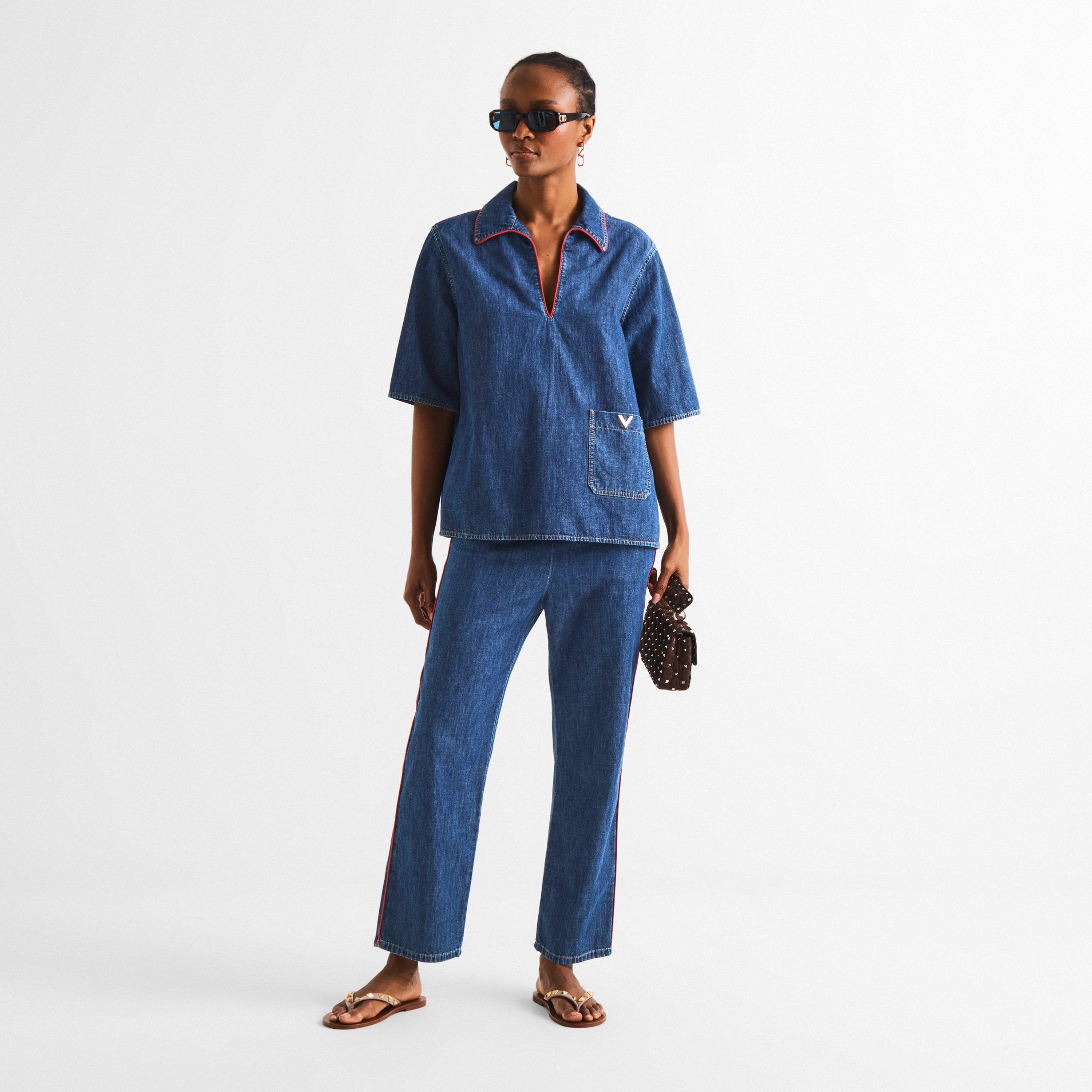 Denim Scuro - Valentino - Val Chambray Shirt Ld63 - 6