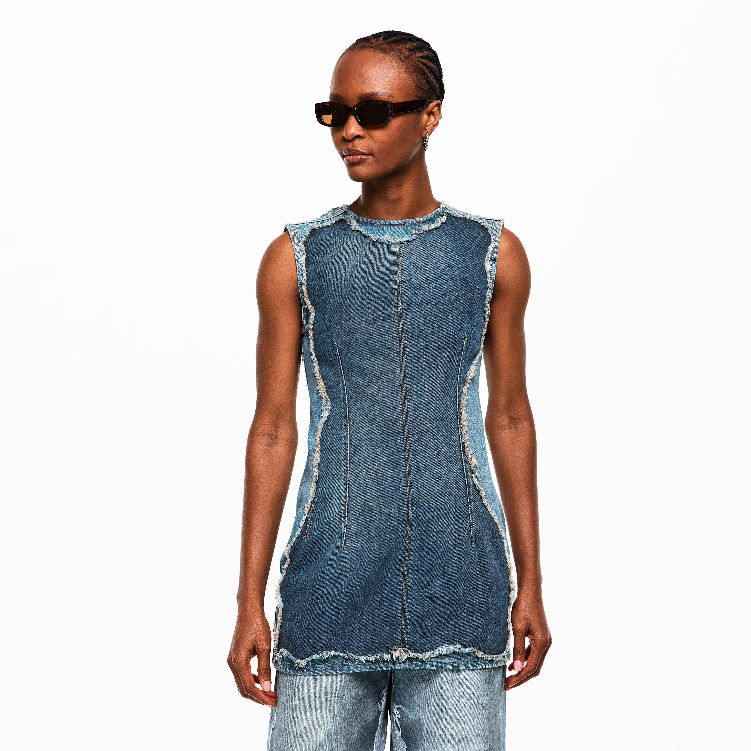 Mid Blue - Acne Studios - Women's Mini Dress - 3