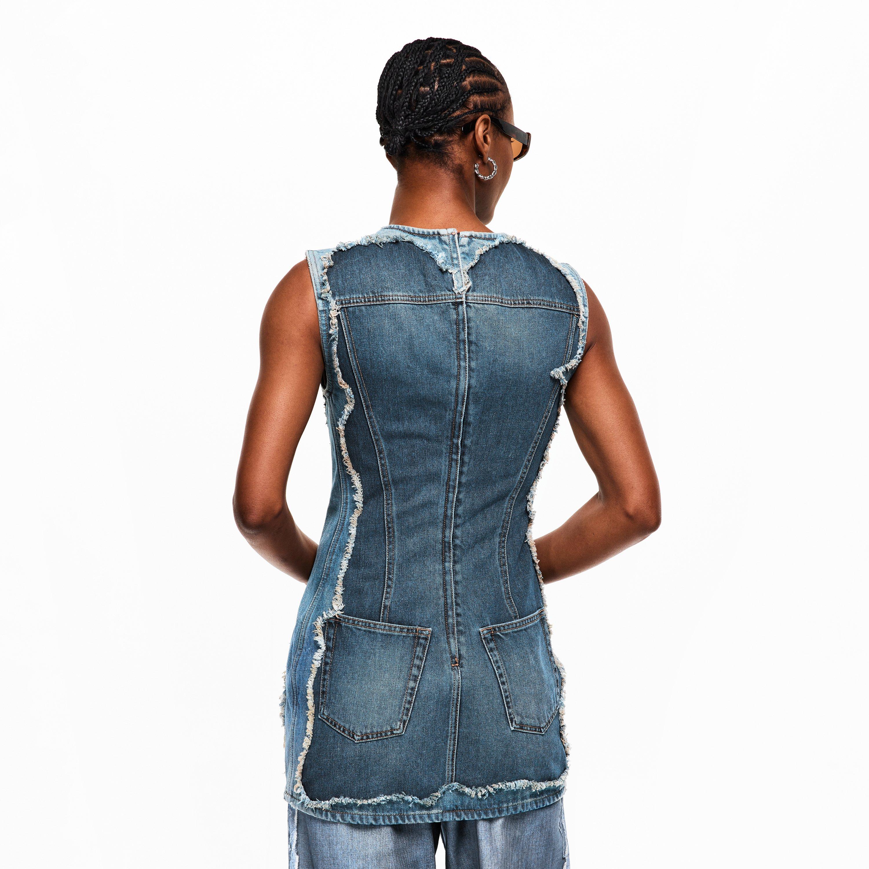 Mid Blue - Acne Studios - Women's Mini Dress - 4