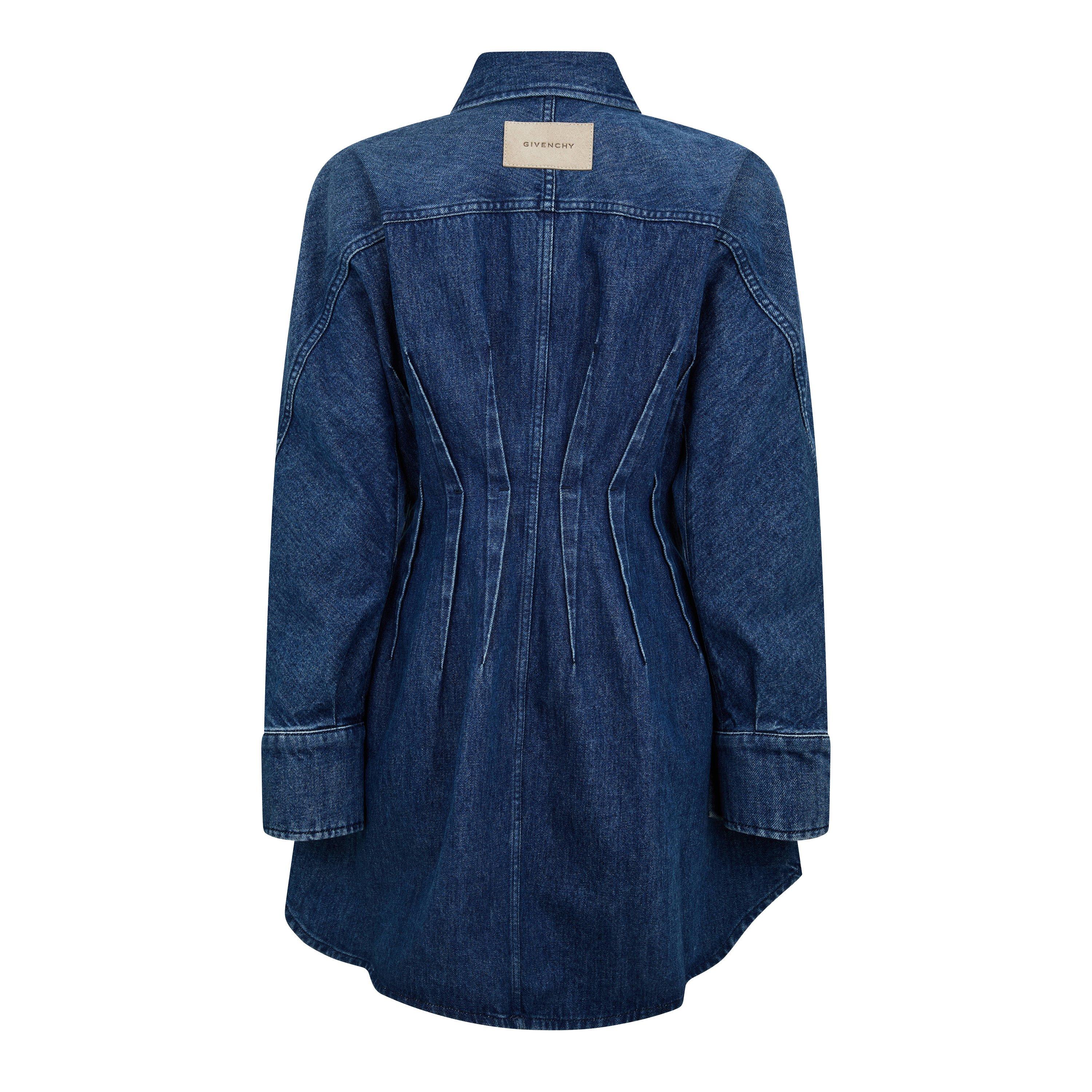 Medium Blue - GIVENCHY - Women's GIV Denim Mini Dress - 2
