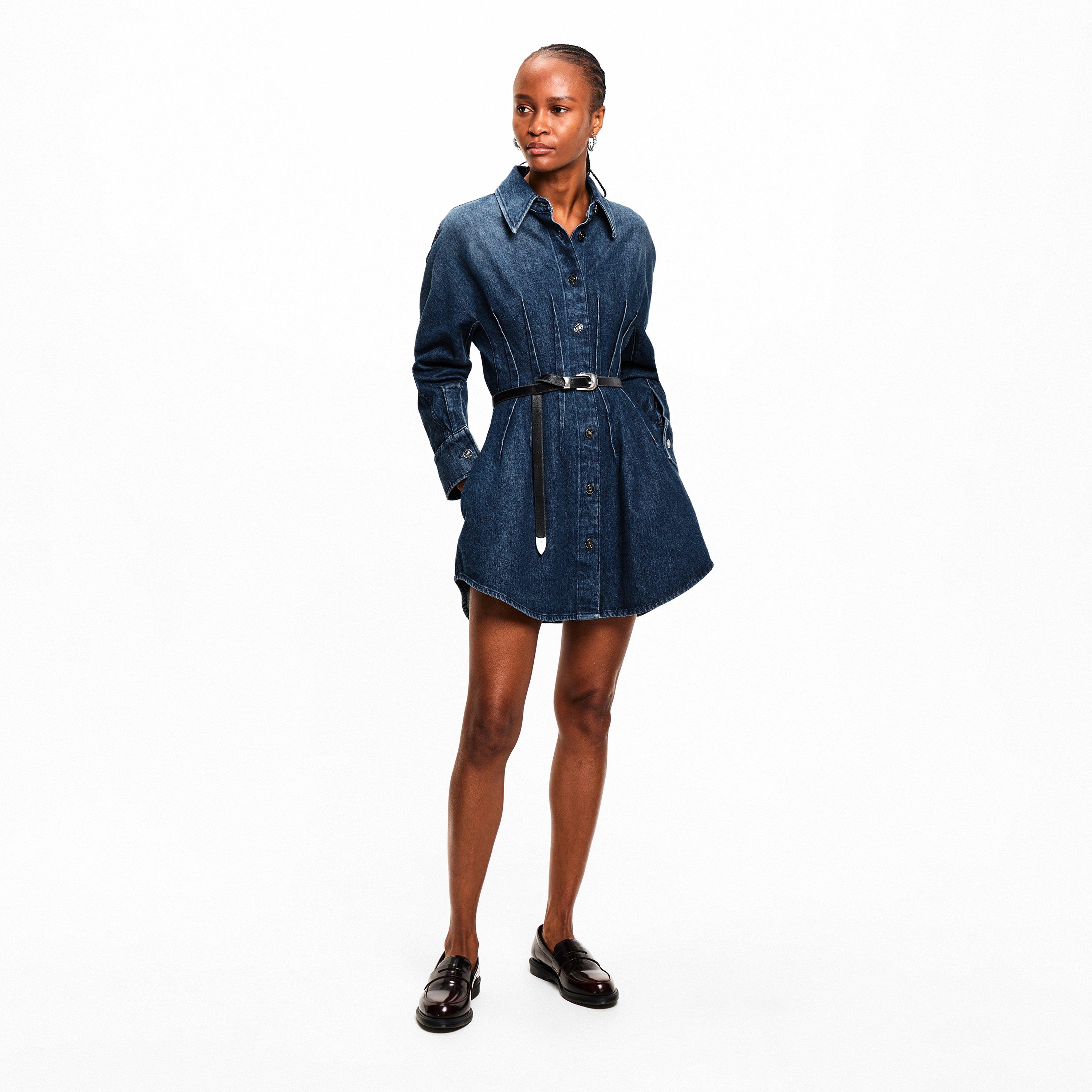 Medium Blue - GIVENCHY - Women's GIV Denim Mini Dress - 6