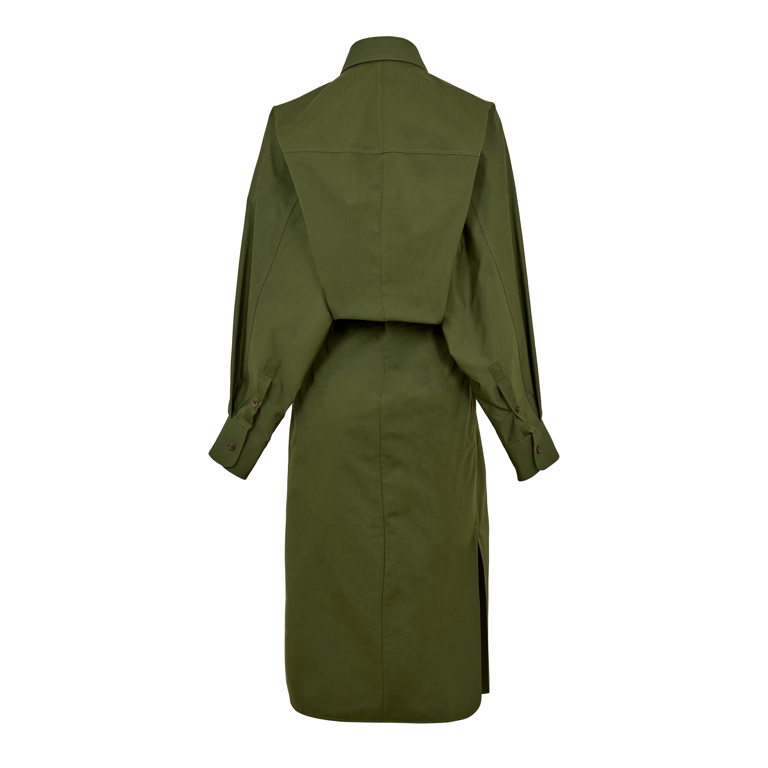 Khaki - GIVENCHY - Women's GIV Shirt Dress - 2