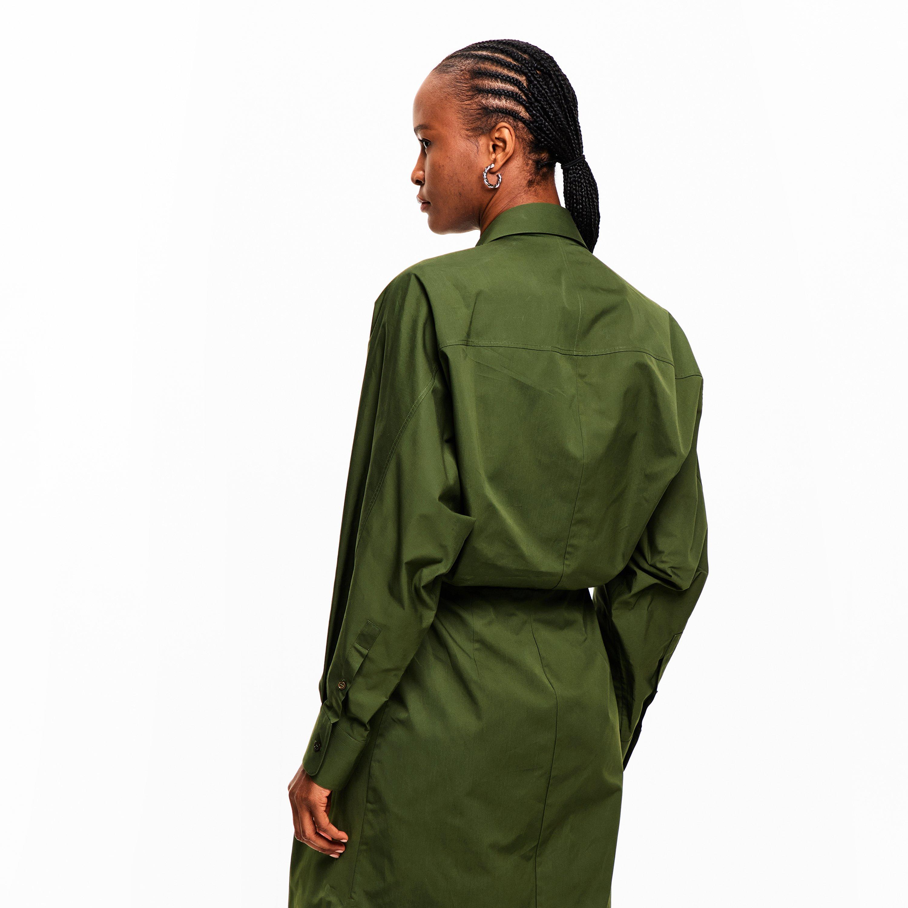 Khaki - GIVENCHY - Women's GIV Shirt Dress - 4