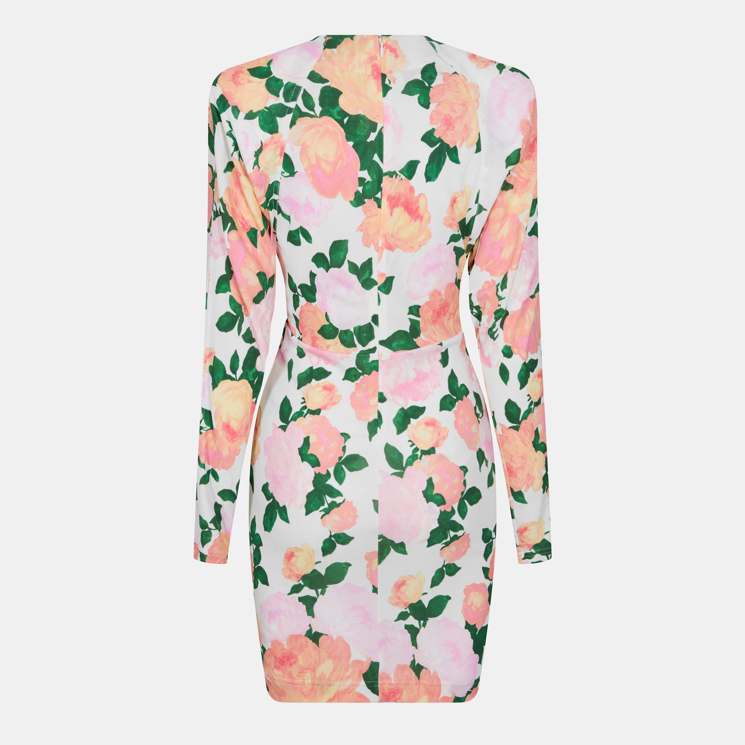 Multi Pink - Stella McCartney - Women's Crepe Mini Dress - 2