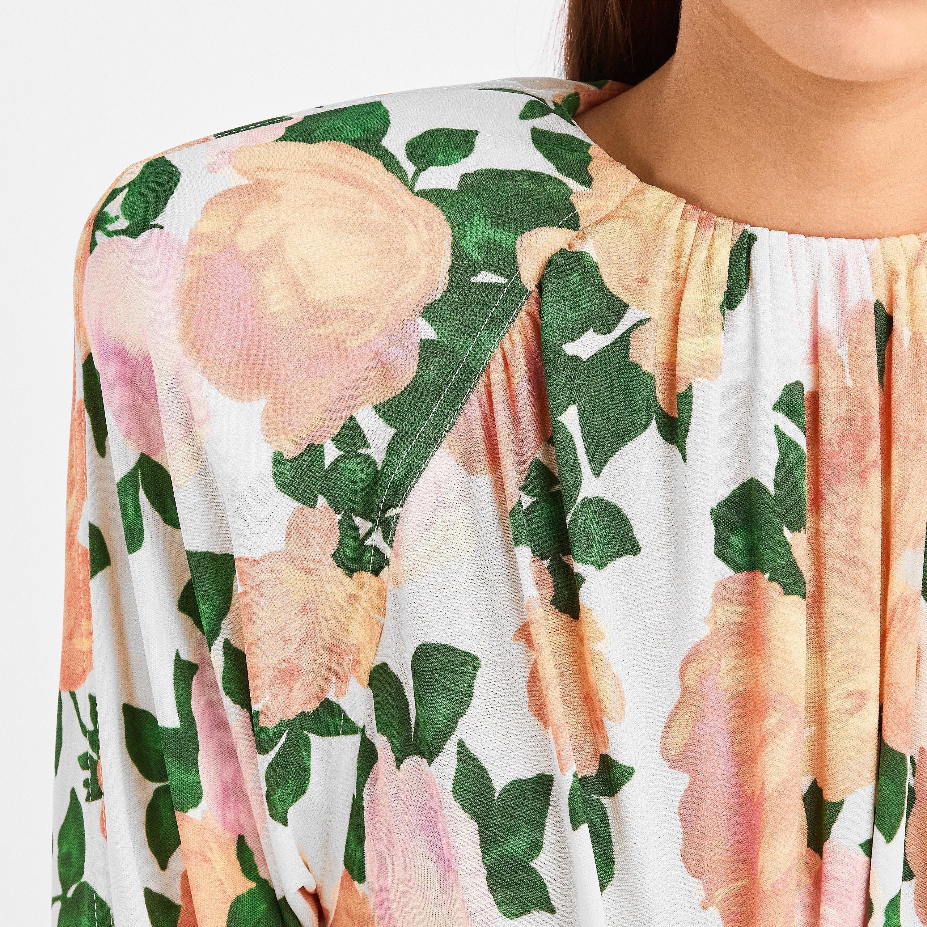 Multi Pink - Stella McCartney - Women's Crepe Mini Dress - 5