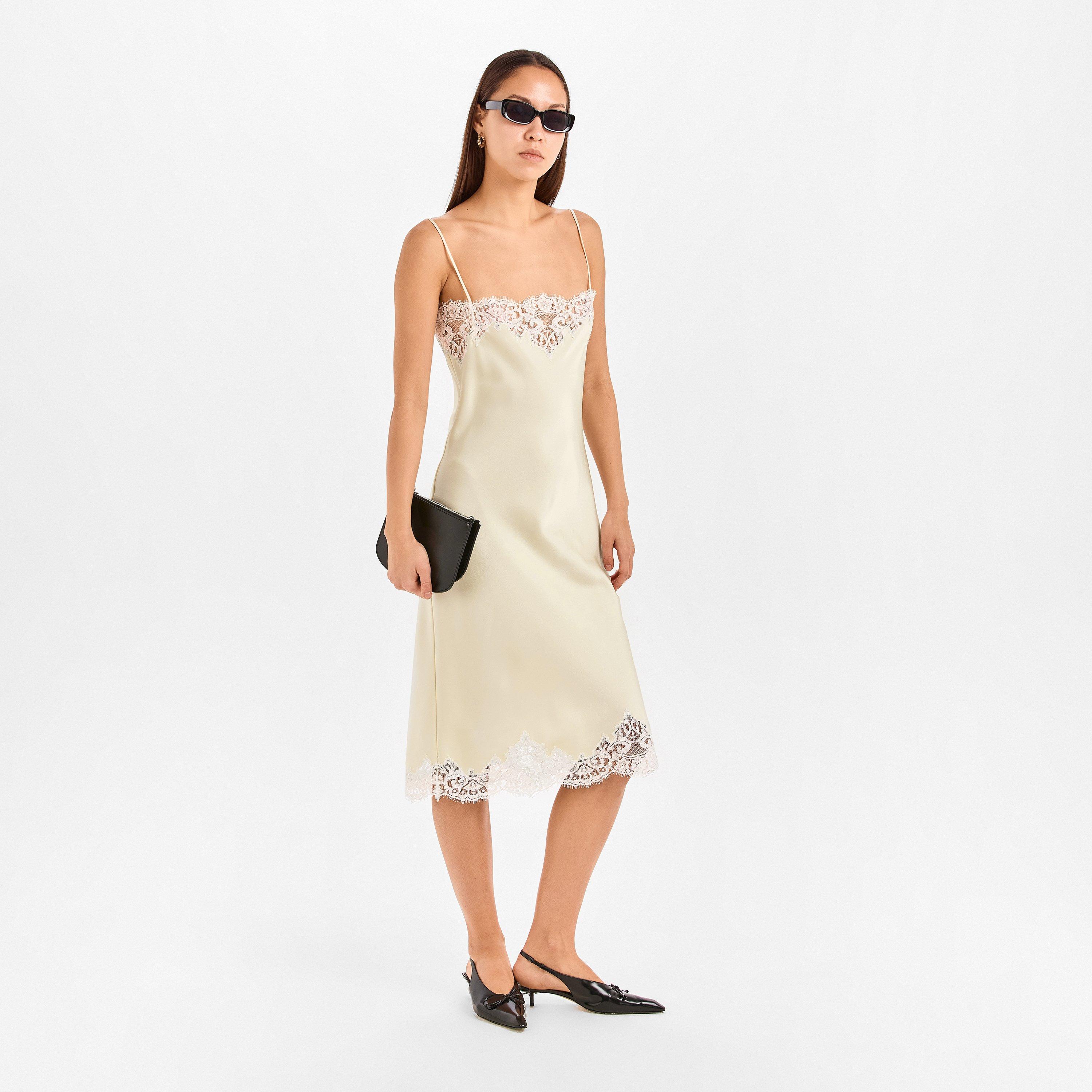 Buttermilk - Stella McCartney - Women's Iconic Lc Slip Dress - 6