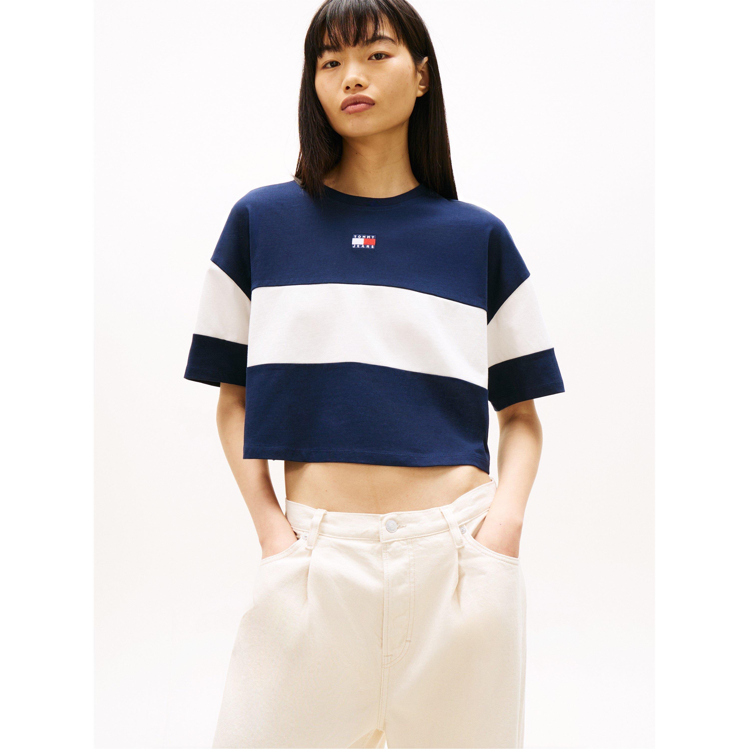 Dunkle Nacht Marineblau - Tommy Jeans - TJ Cblk Badge Tee Ld63 - 3