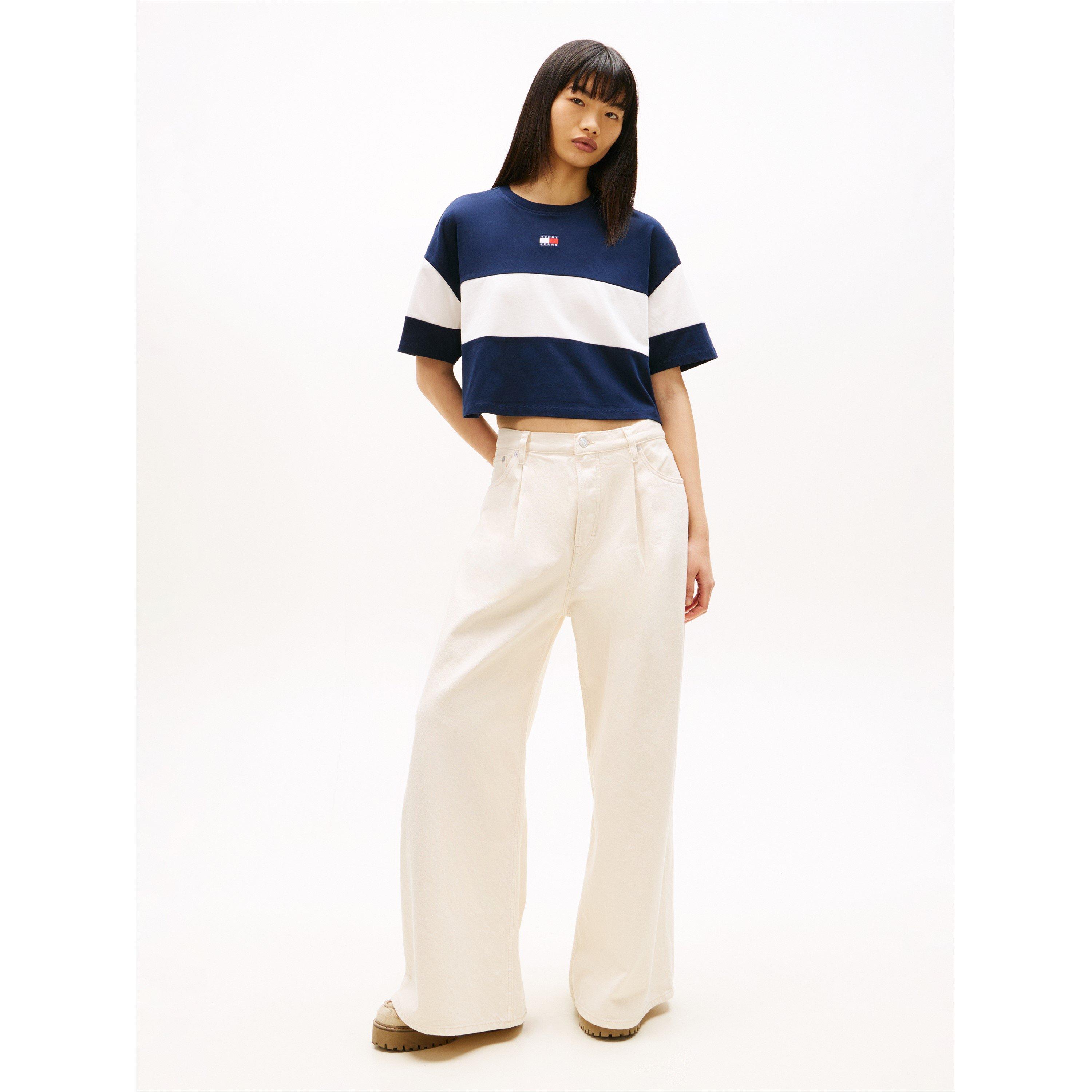 Dunkle Nacht Marineblau - Tommy Jeans - TJ Cblk Badge Tee Ld63 - 4