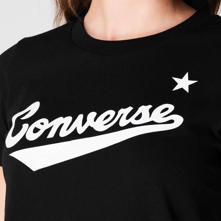 Noir - Converse - Converse Nova Logo T Shirt Ladies - 4