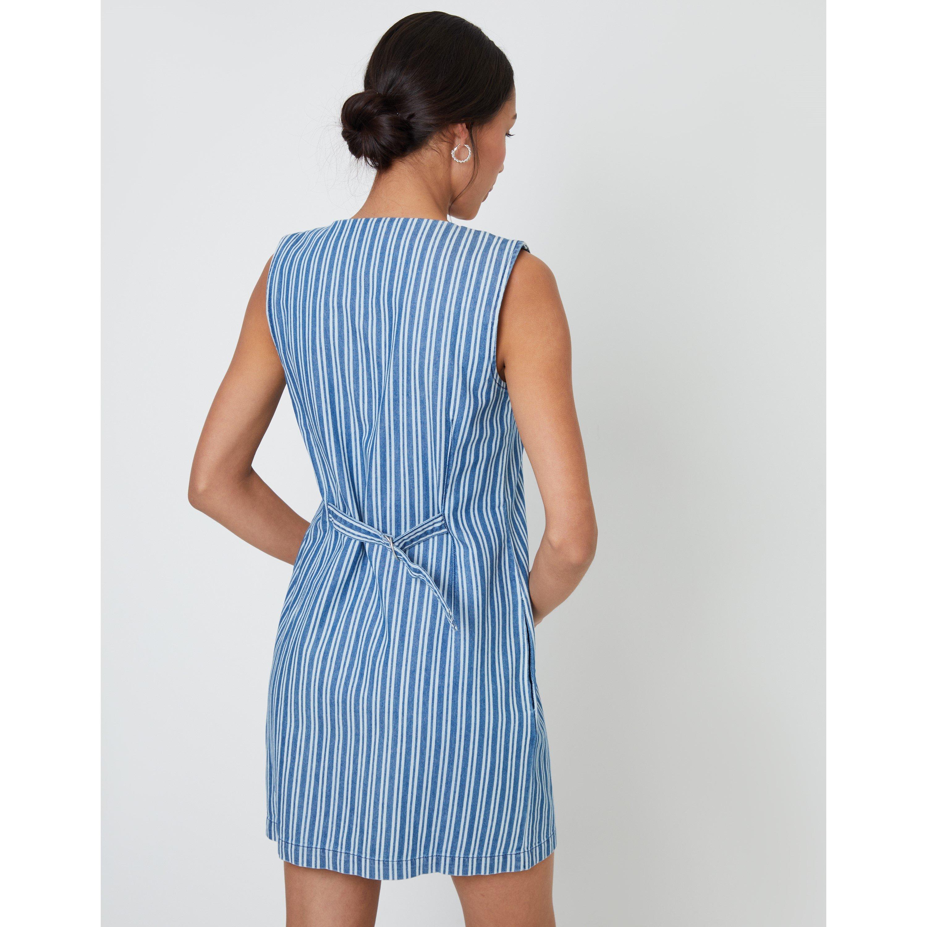 Mid Wash - Threadbare - Delancy Mini Dress - 3