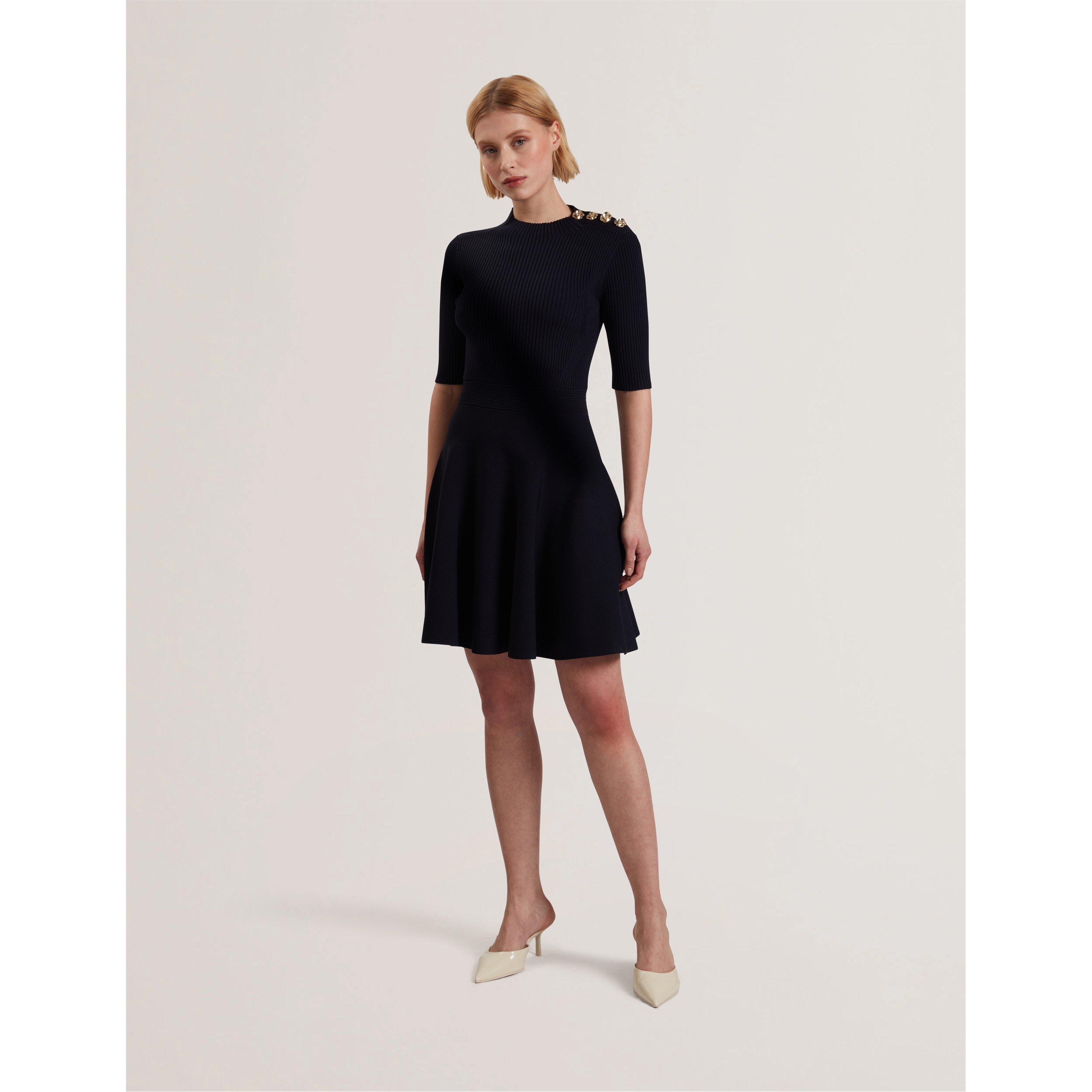 Blu navy - Ted Baker - Women's Knitted Skater Dress - 2
