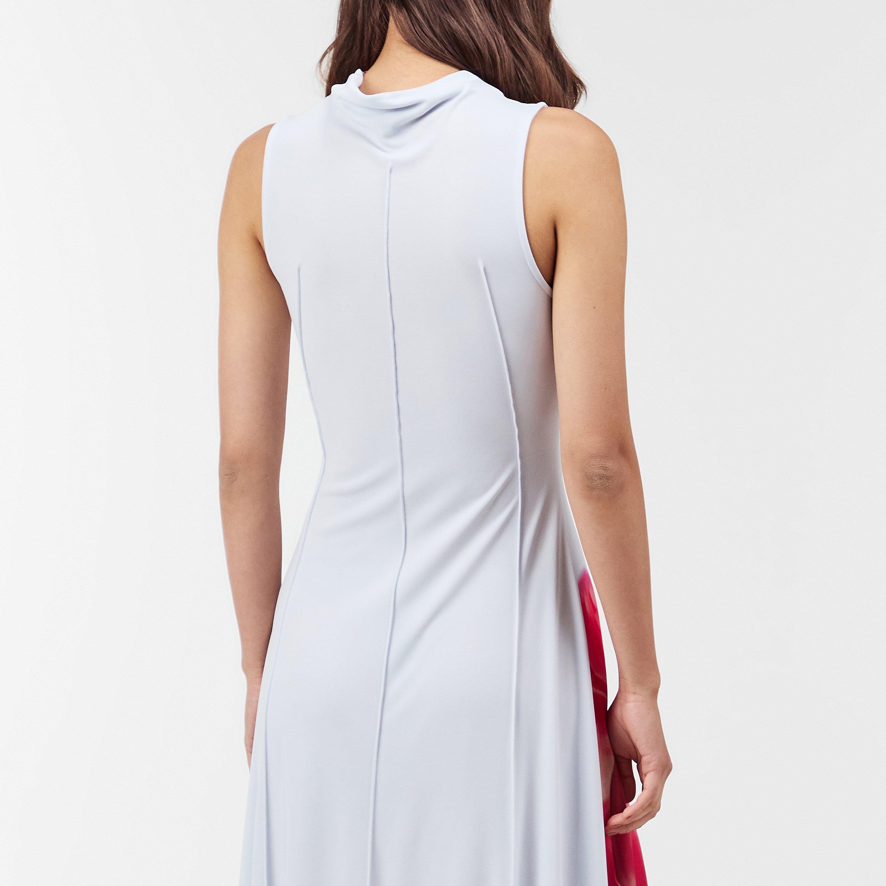 Pl-Blue - Ted Baker - Women's Mesh Midi Tea Dress - 4