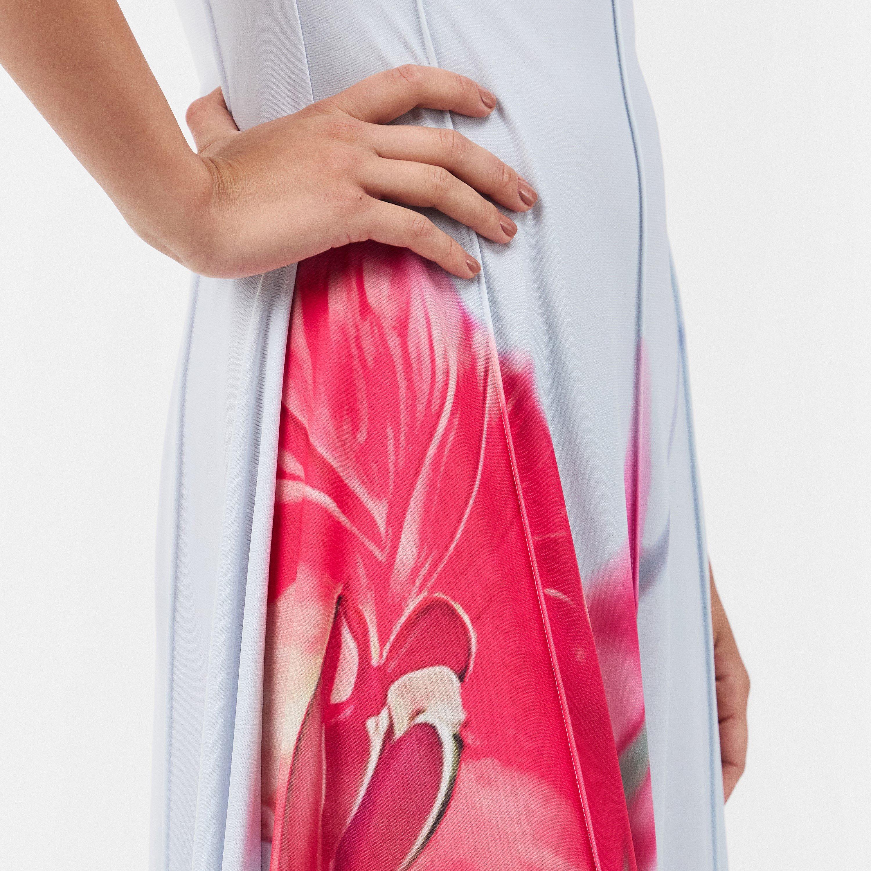 Pl-Blue - Ted Baker - Women's Mesh Midi Tea Dress - 5