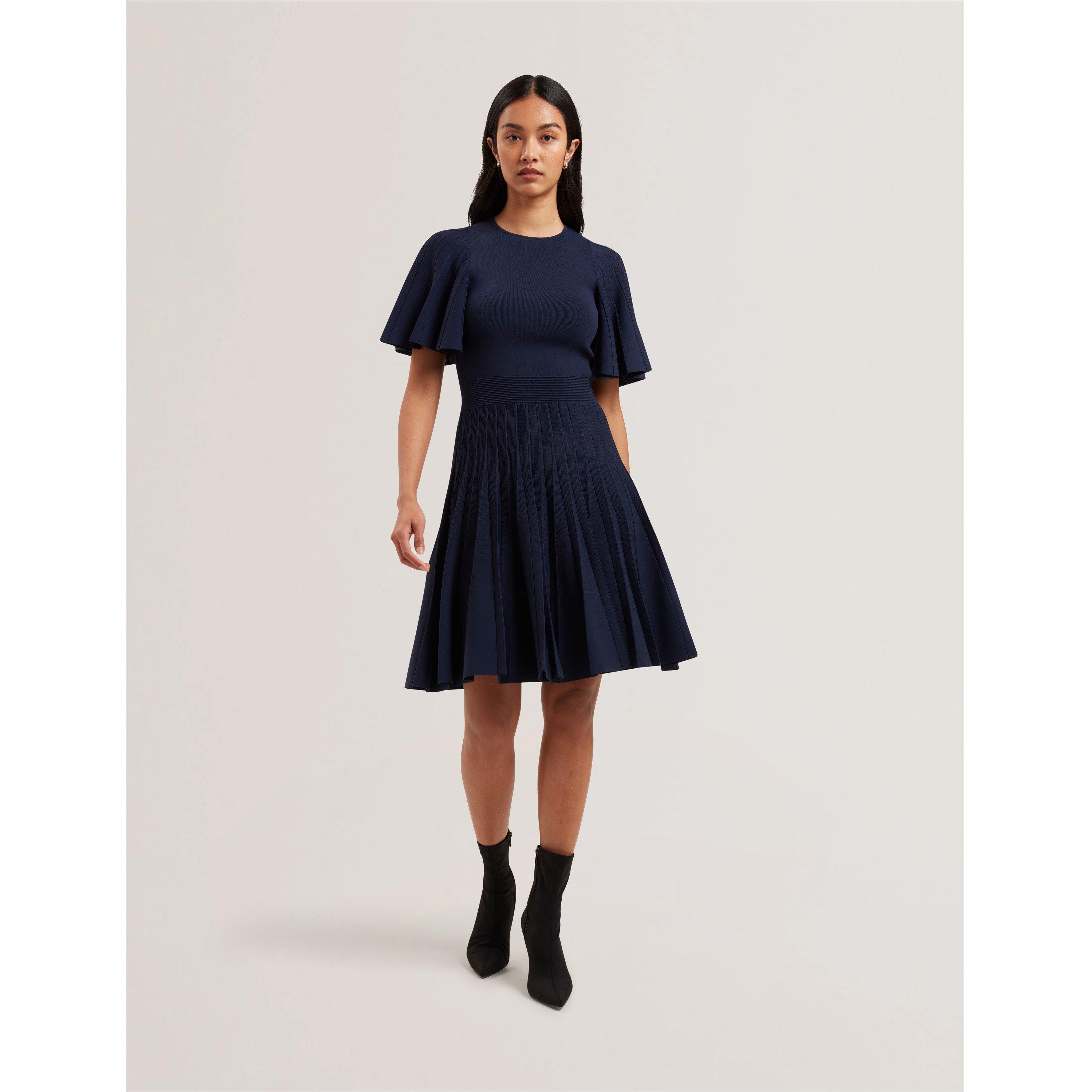 Blu navy - Ted Baker - Women's Knitted Skater Mini Dress - 2