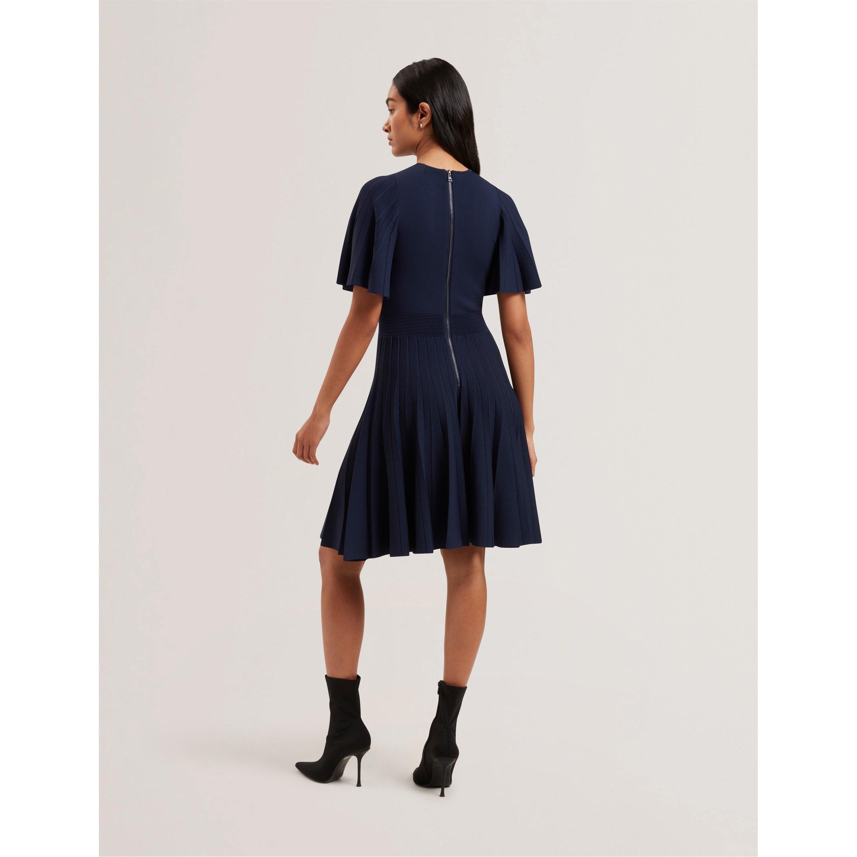 Blu navy - Ted Baker - Women's Knitted Skater Mini Dress - 3