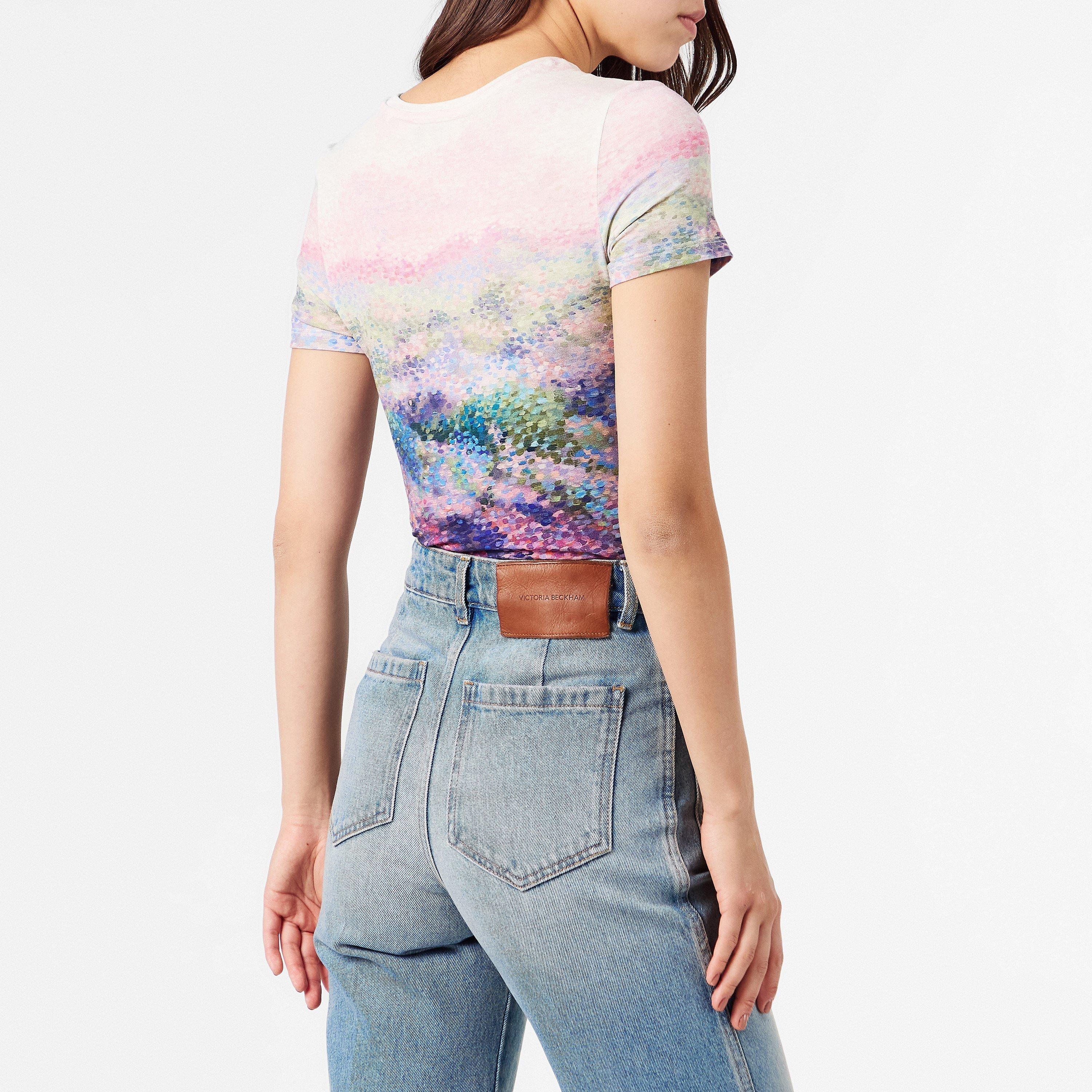 Mid-Pink - Ted Baker - Women's Slim Fit Print T-Shirt - 4