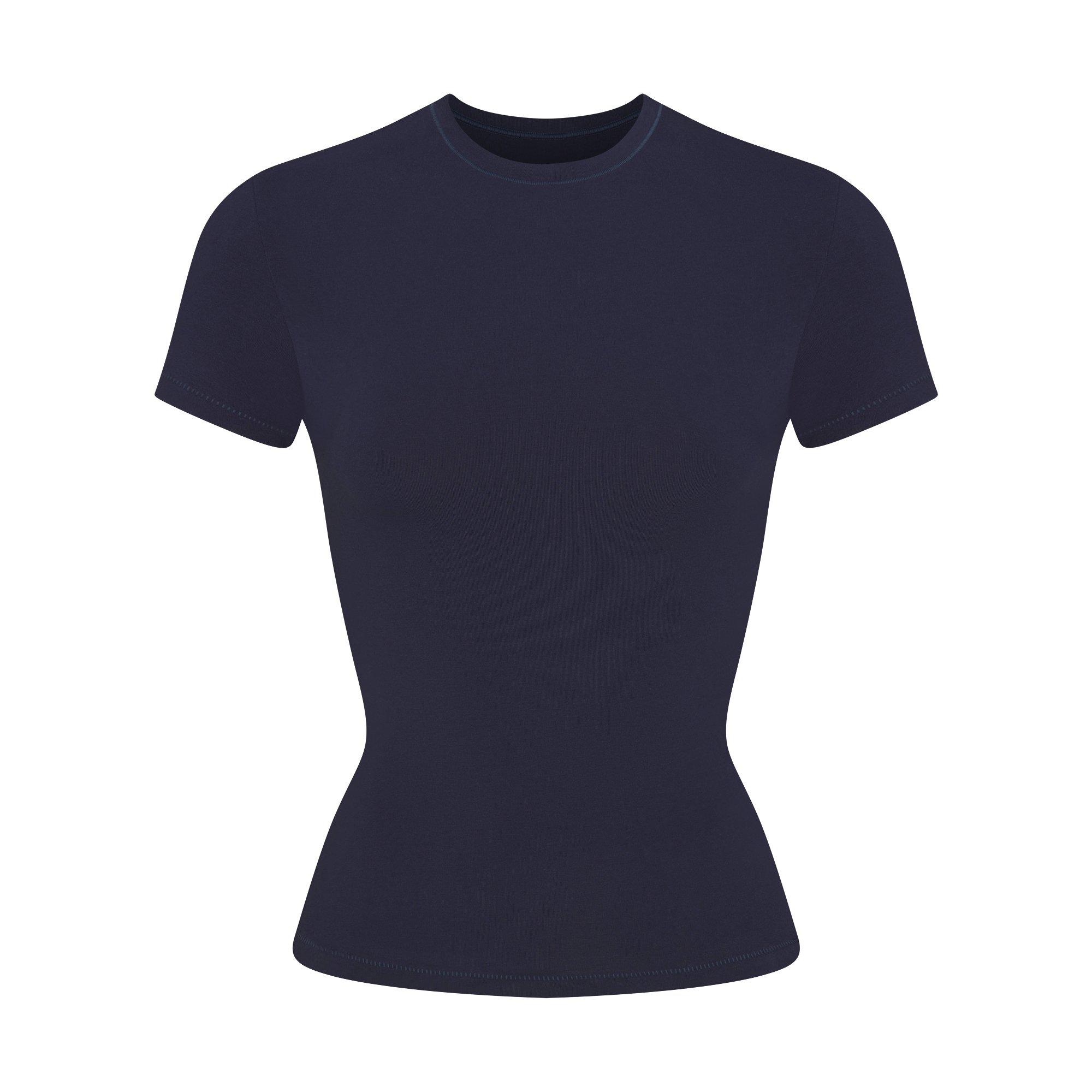 SKIMS Women’s Cotton Jersey Short Sleeve Fitted T-Shirt