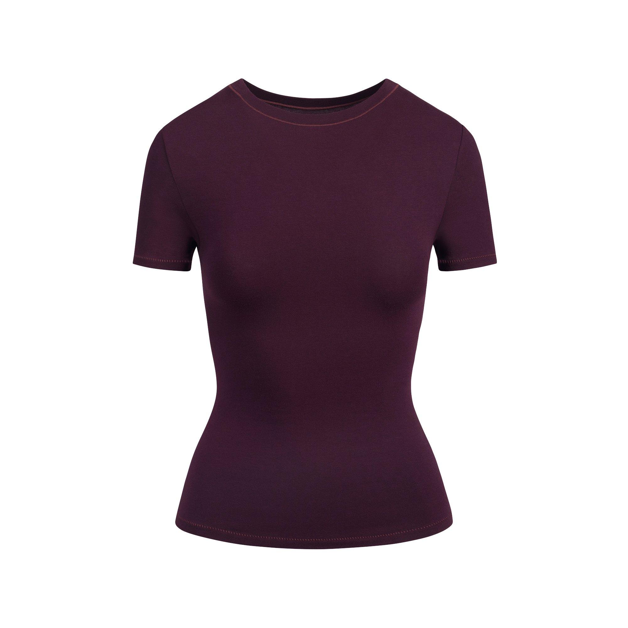 SKIMS Women’s Cotton Jersey Short Sleeve Fitted T-Shirt
