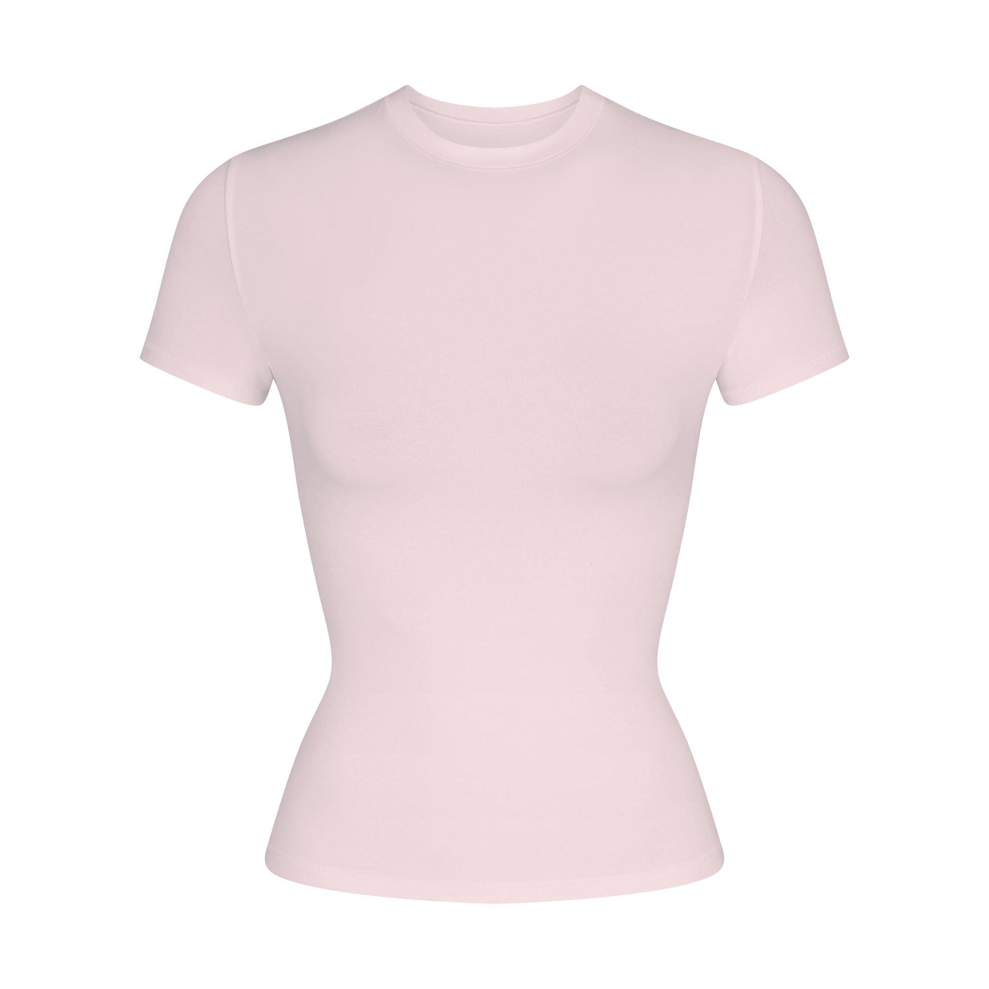 SKIMS Women’s Cotton Jersey Short Sleeve Fitted T-Shirt