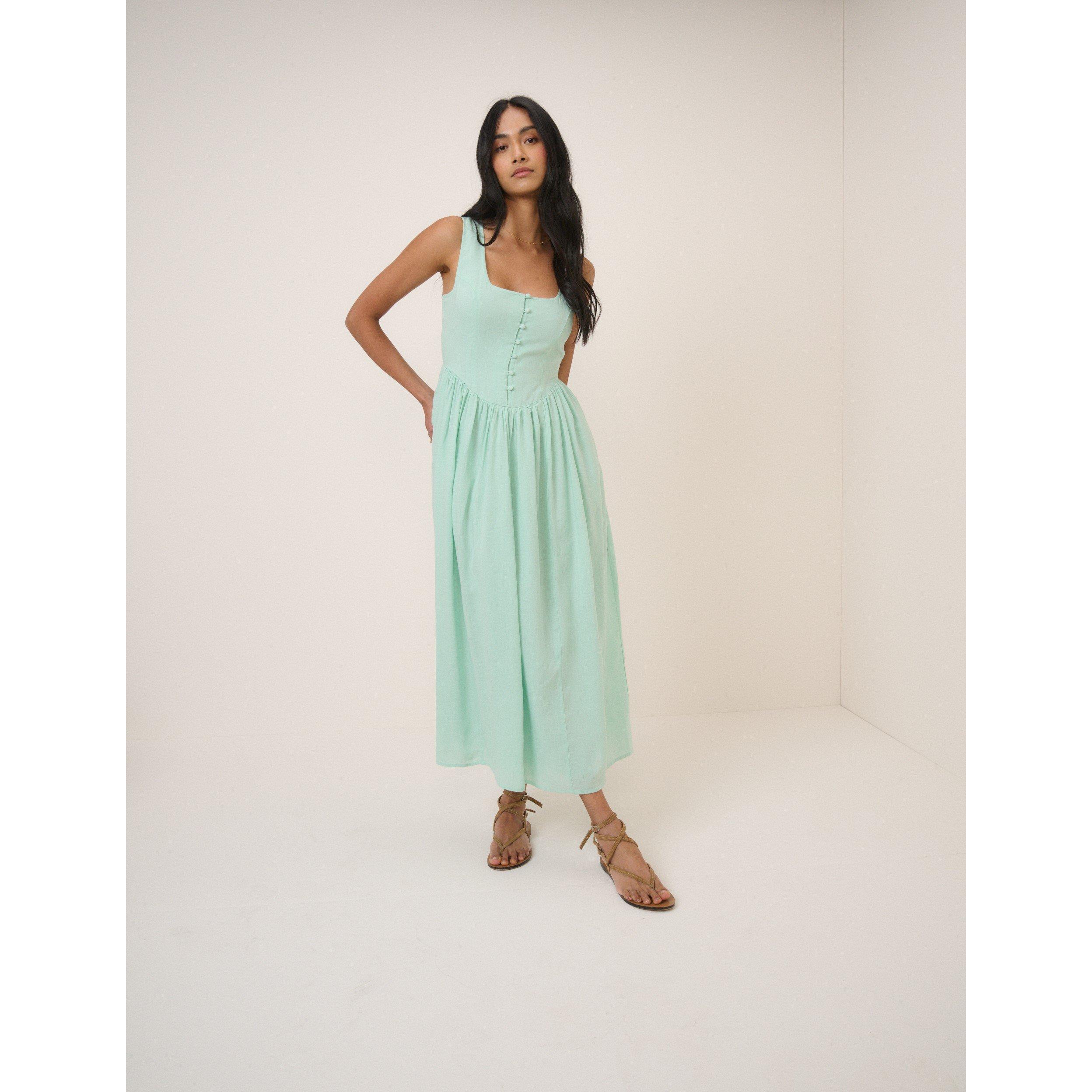 Nobodys Child Women's Nc Cora Midi Dress - Green - 10 (S)
