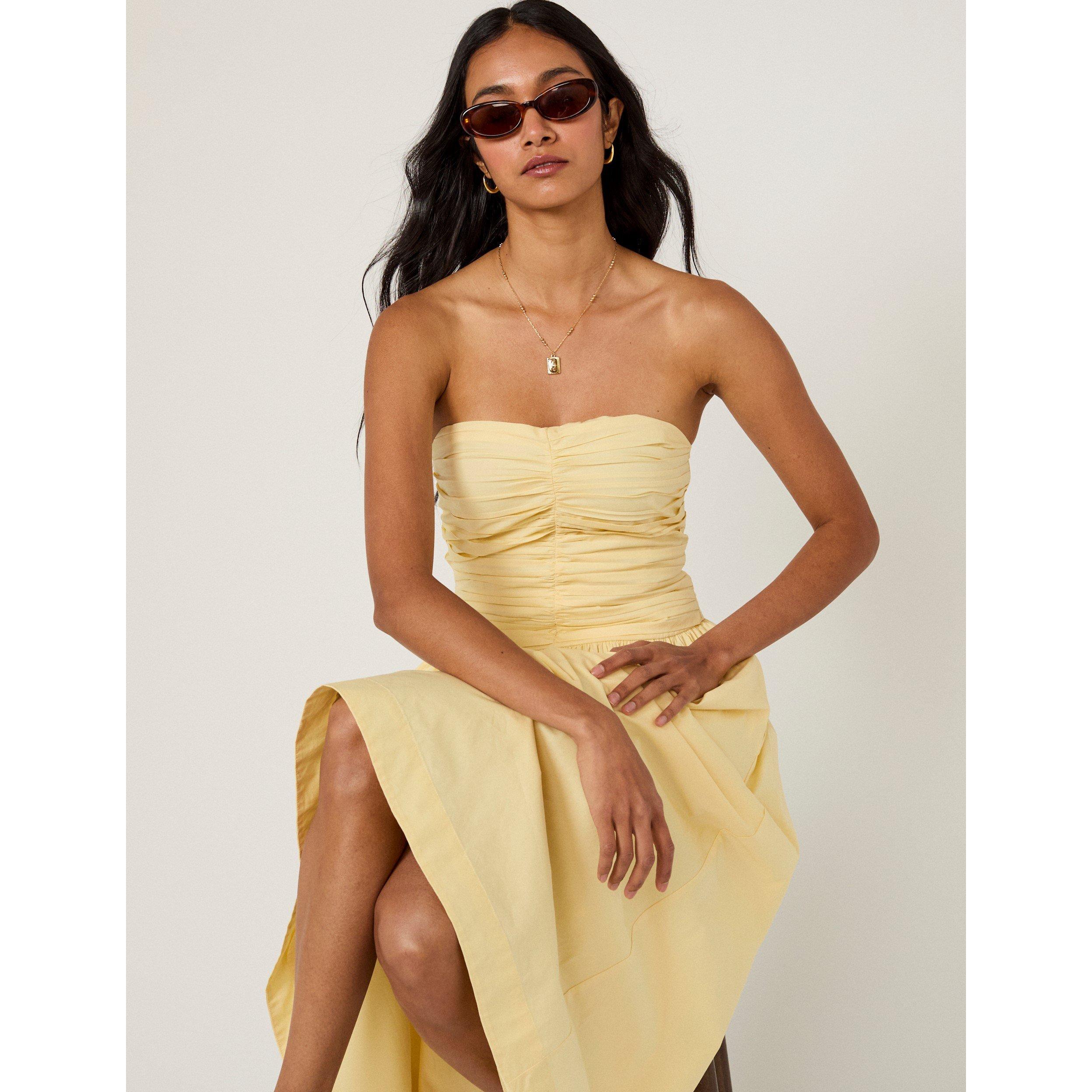 Yellow - Nobodys Child - NC Rosalie Midi Dress - 5