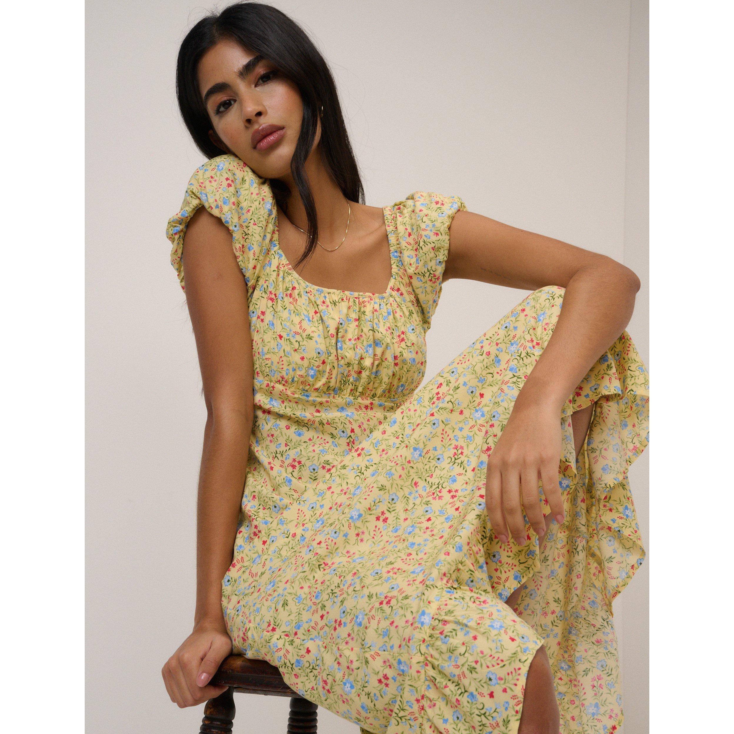 Yellow - Nobodys Child - NC Jemima Midi Dress - 2