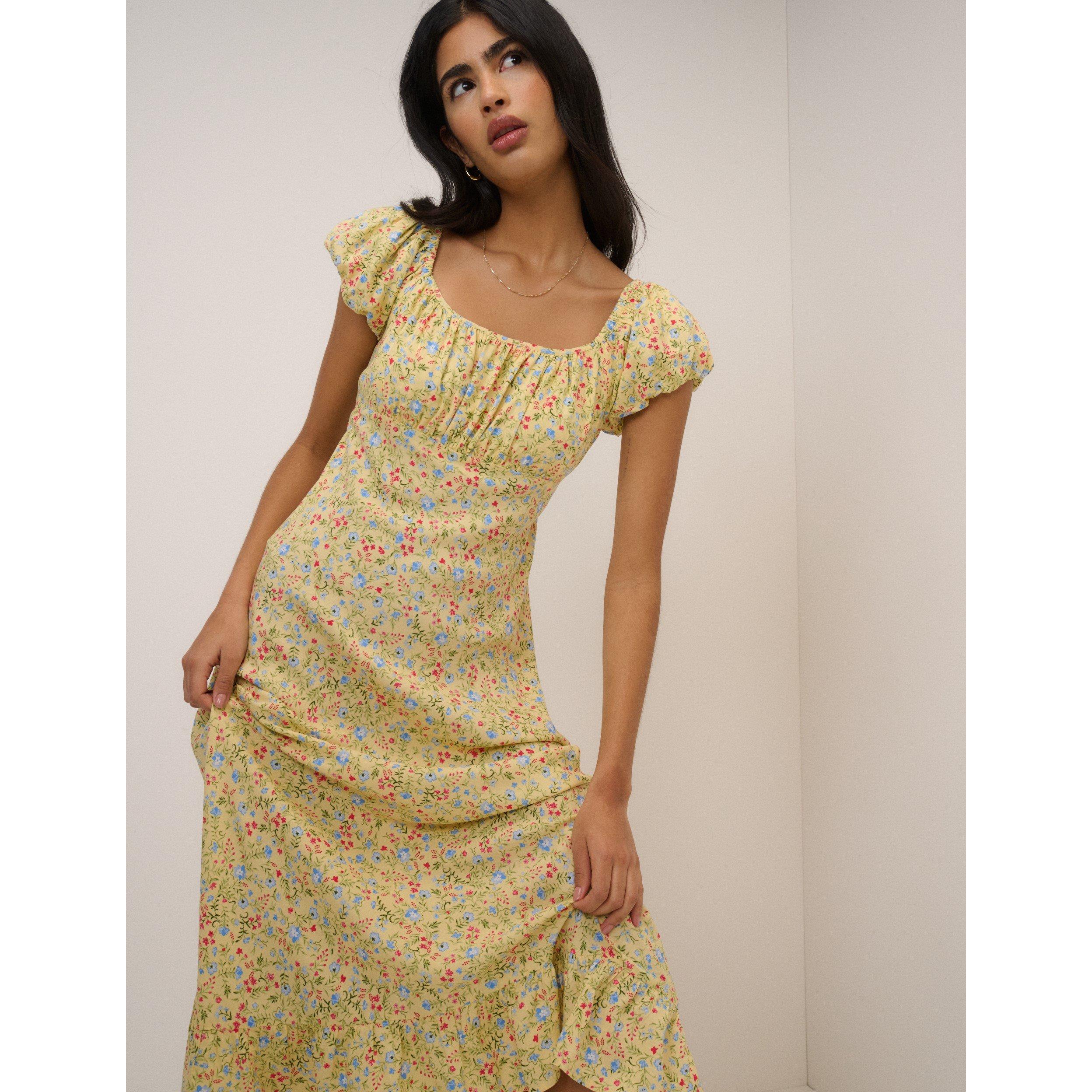Yellow - Nobodys Child - NC Jemima Midi Dress - 4