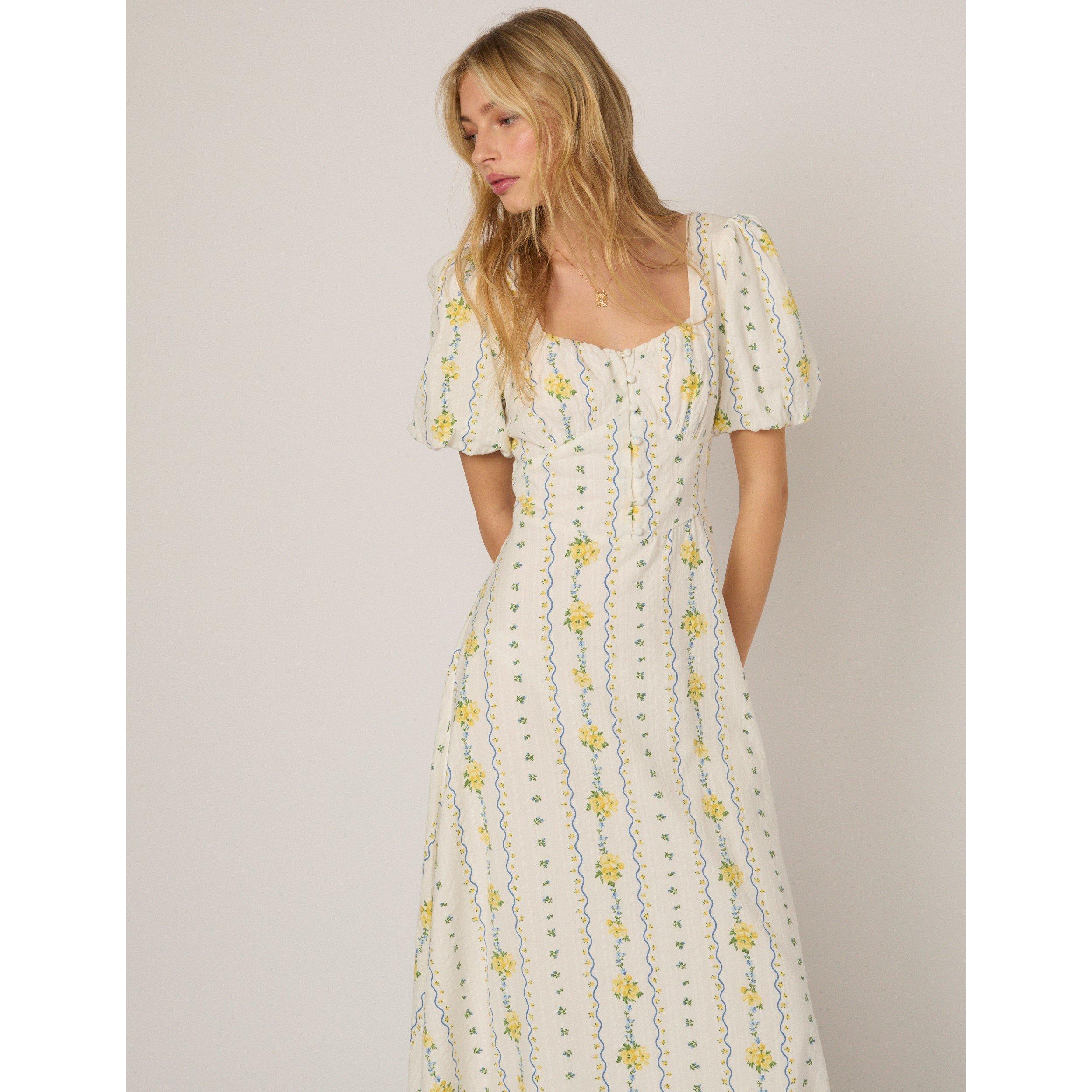 Nobodys Child Women's Nc Melody Midi Dress - White - 14 (L)