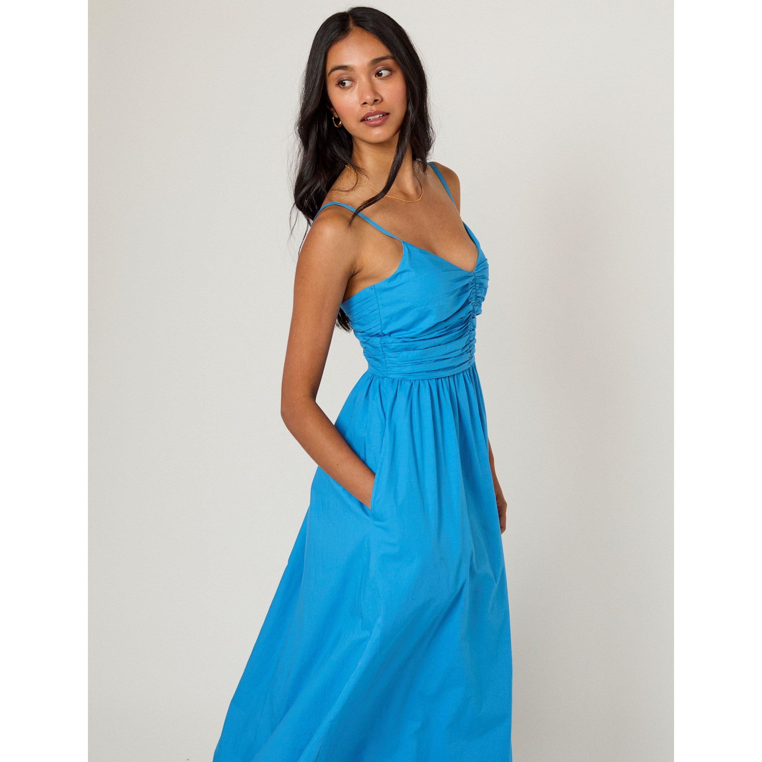 Nobodys Child NC Paige Midi Dress - Blue - Size 8 (XS)