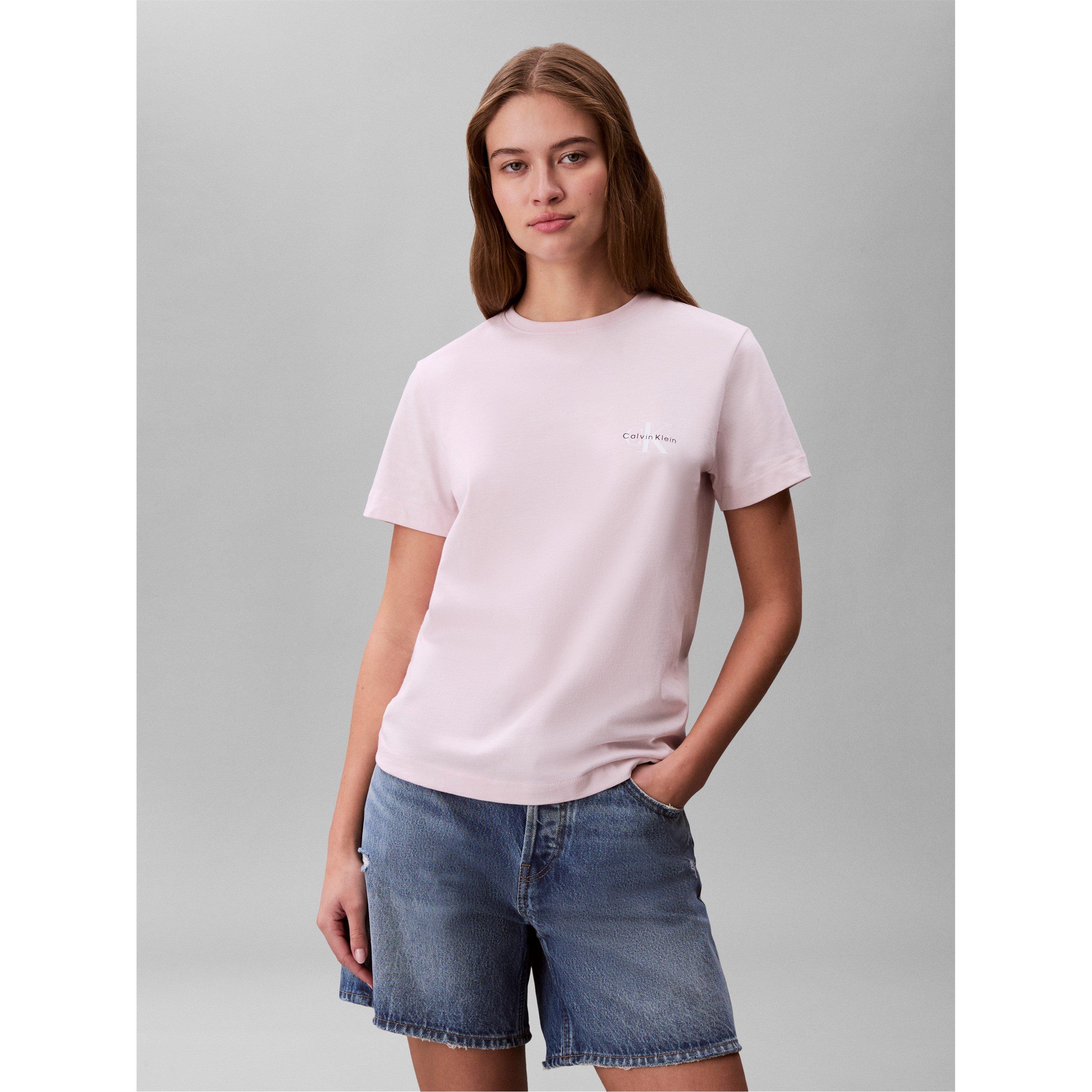 Pink/Black - Calvin Klein Jeans - CKJ A-Logo 2Pk Tee Ld63 - 2
