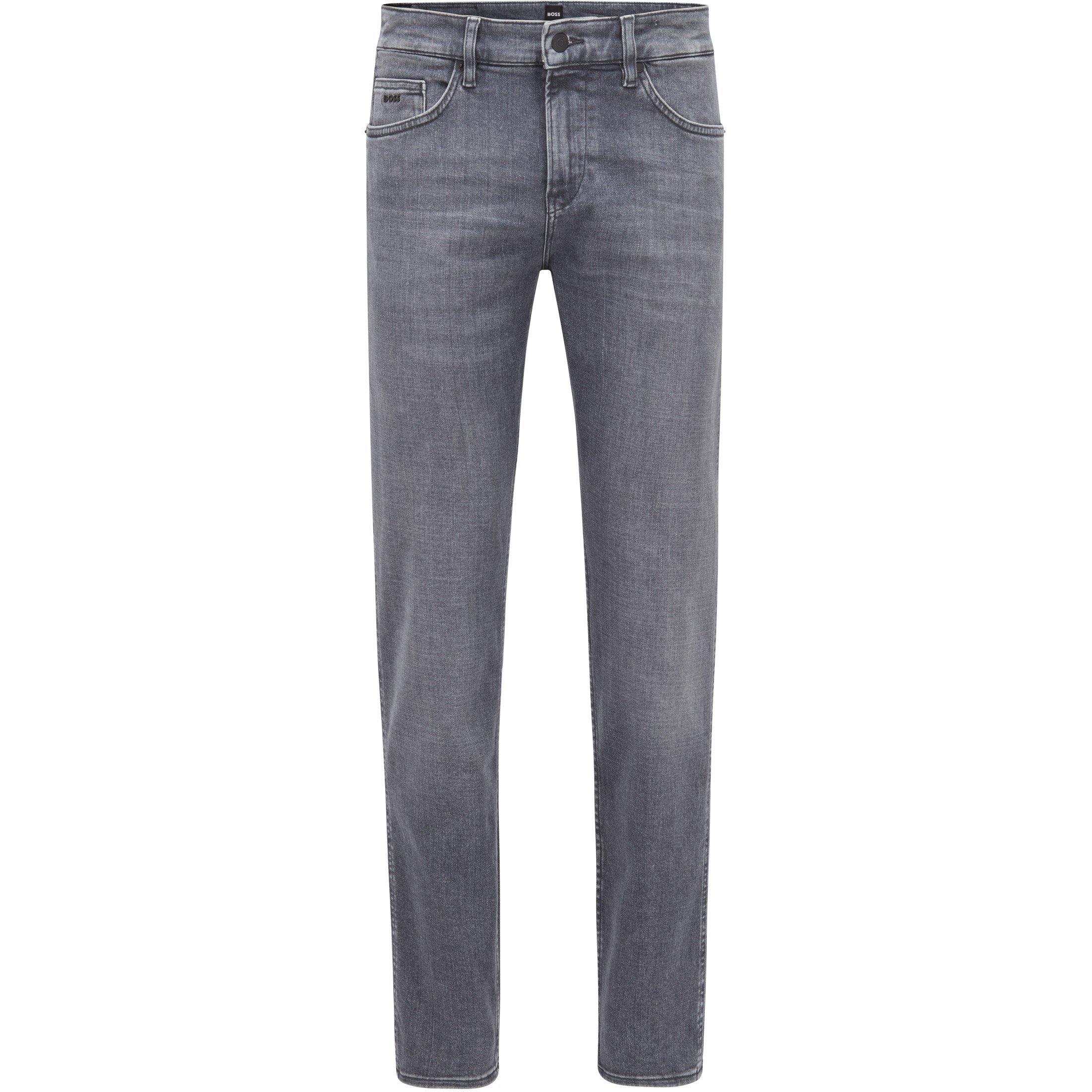 Medium Grey 030 - Boss - Men's HBB Delaware3Slm Slim-fit Jeans - 8