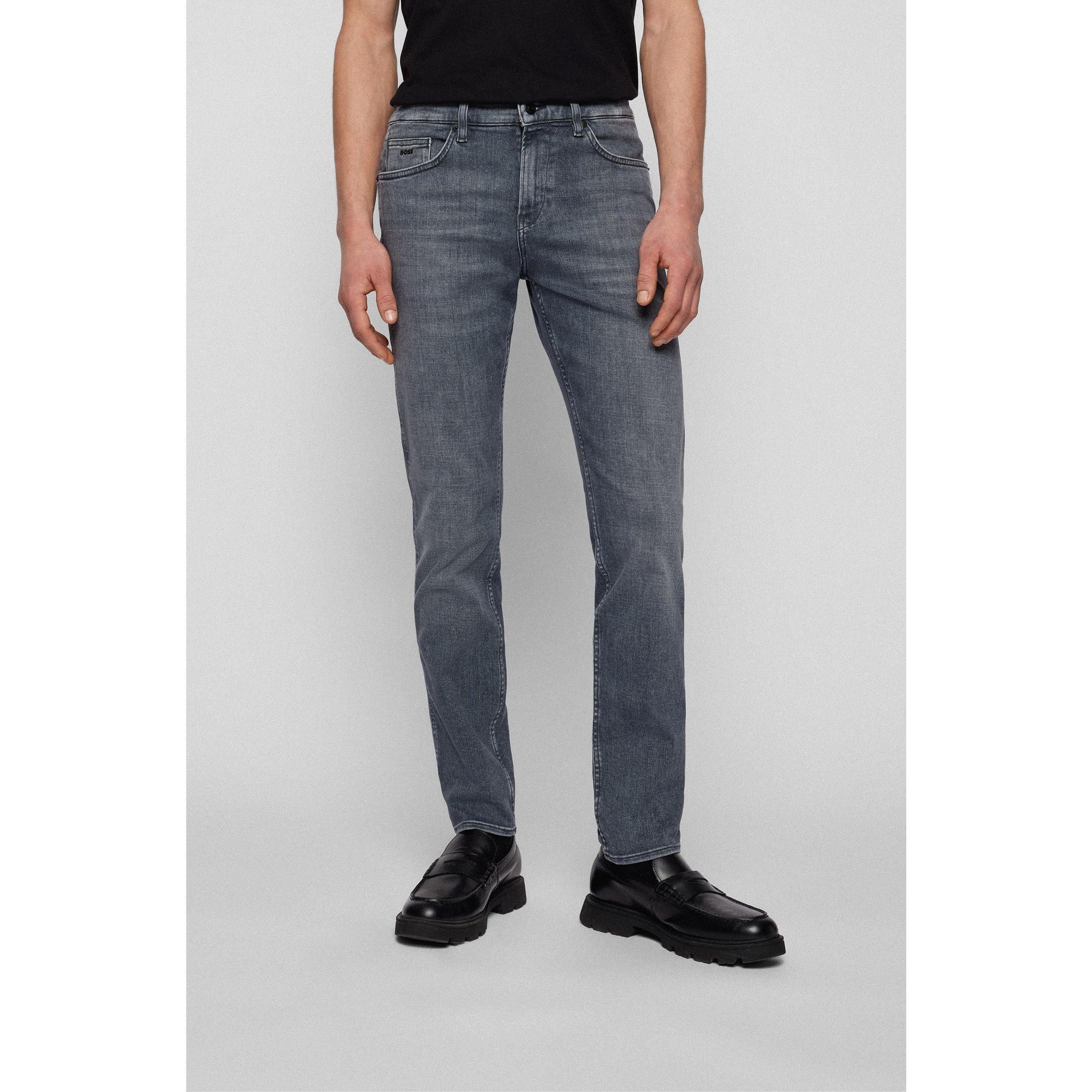 Medium Grey 030 - Boss - Men's HBB Delaware3Slm Slim-fit Jeans - 3