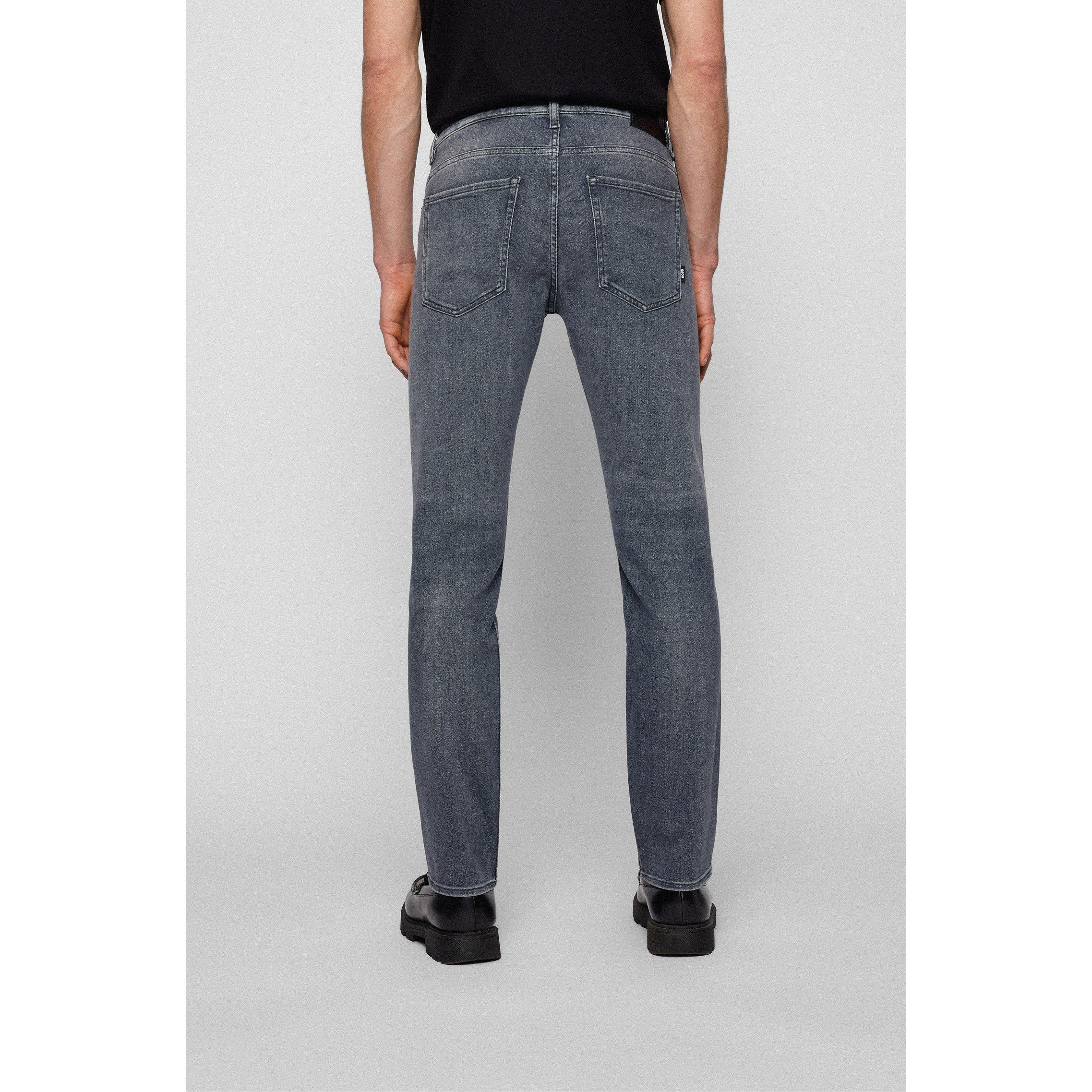 Medium Grey 030 - Boss - Men's HBB Delaware3Slm Slim-fit Jeans - 4