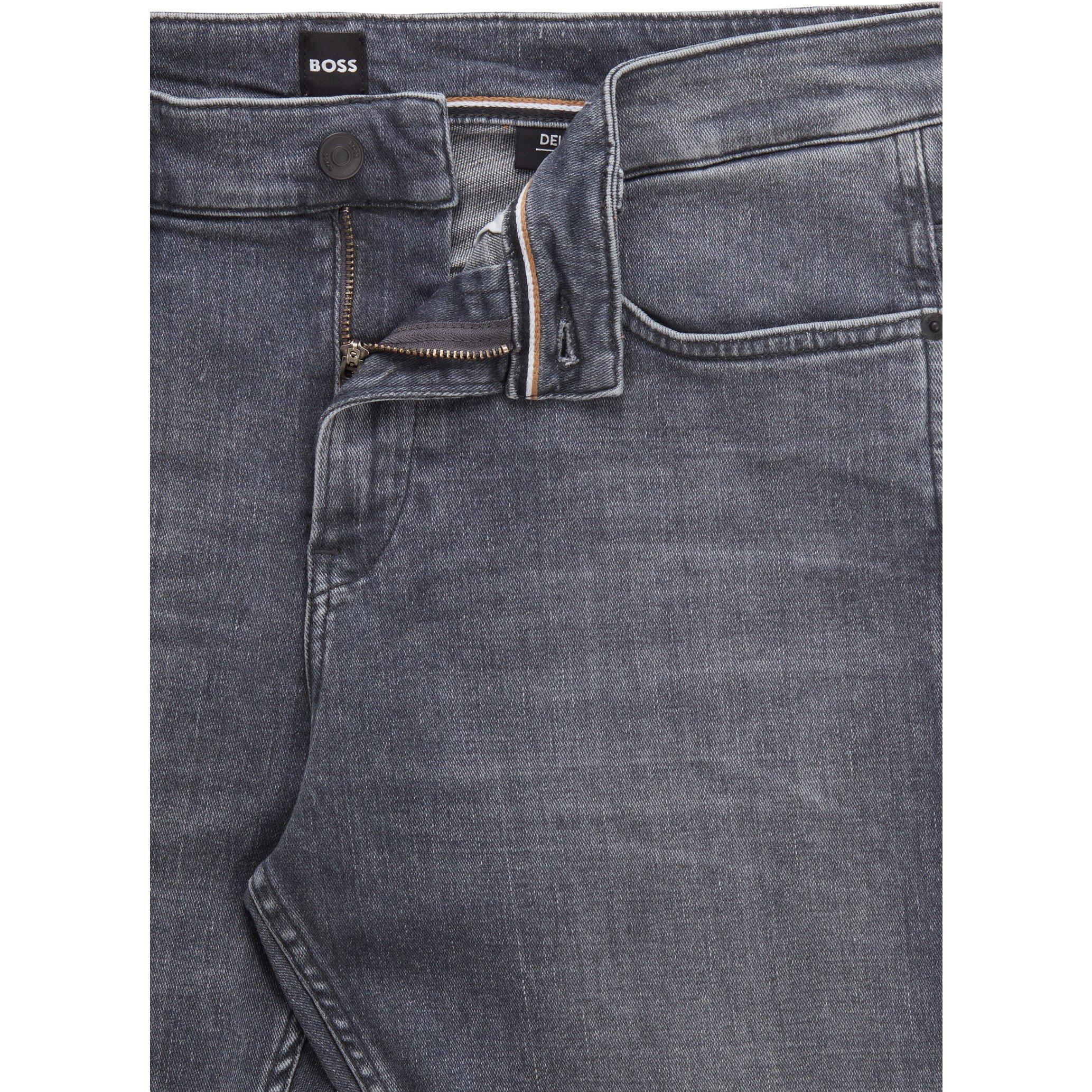 Medium Grey 030 - Boss - Men's HBB Delaware3Slm Slim-fit Jeans - 6