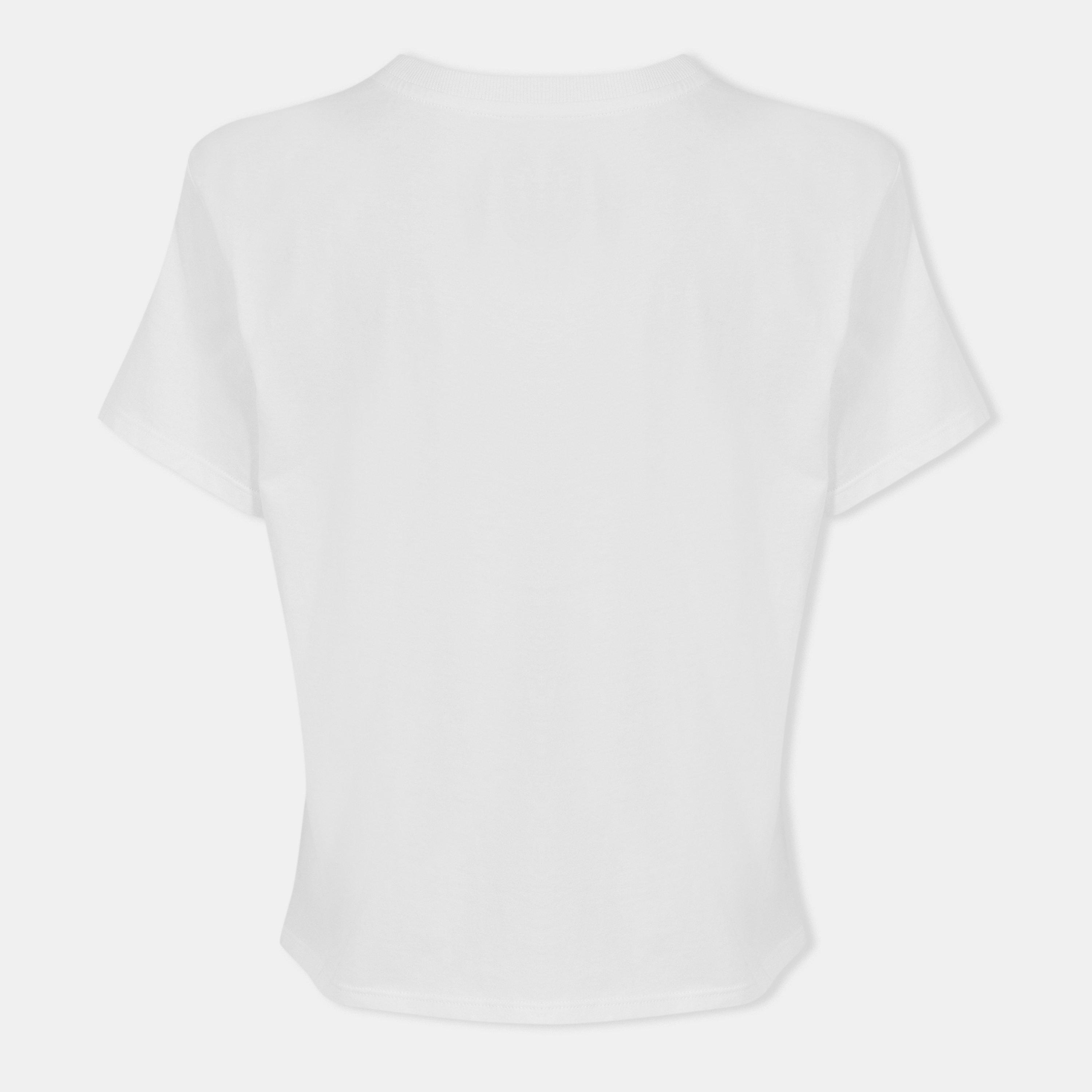 Hvid - DKNY - Women's Logo Regular Fit T-Shirt - 2