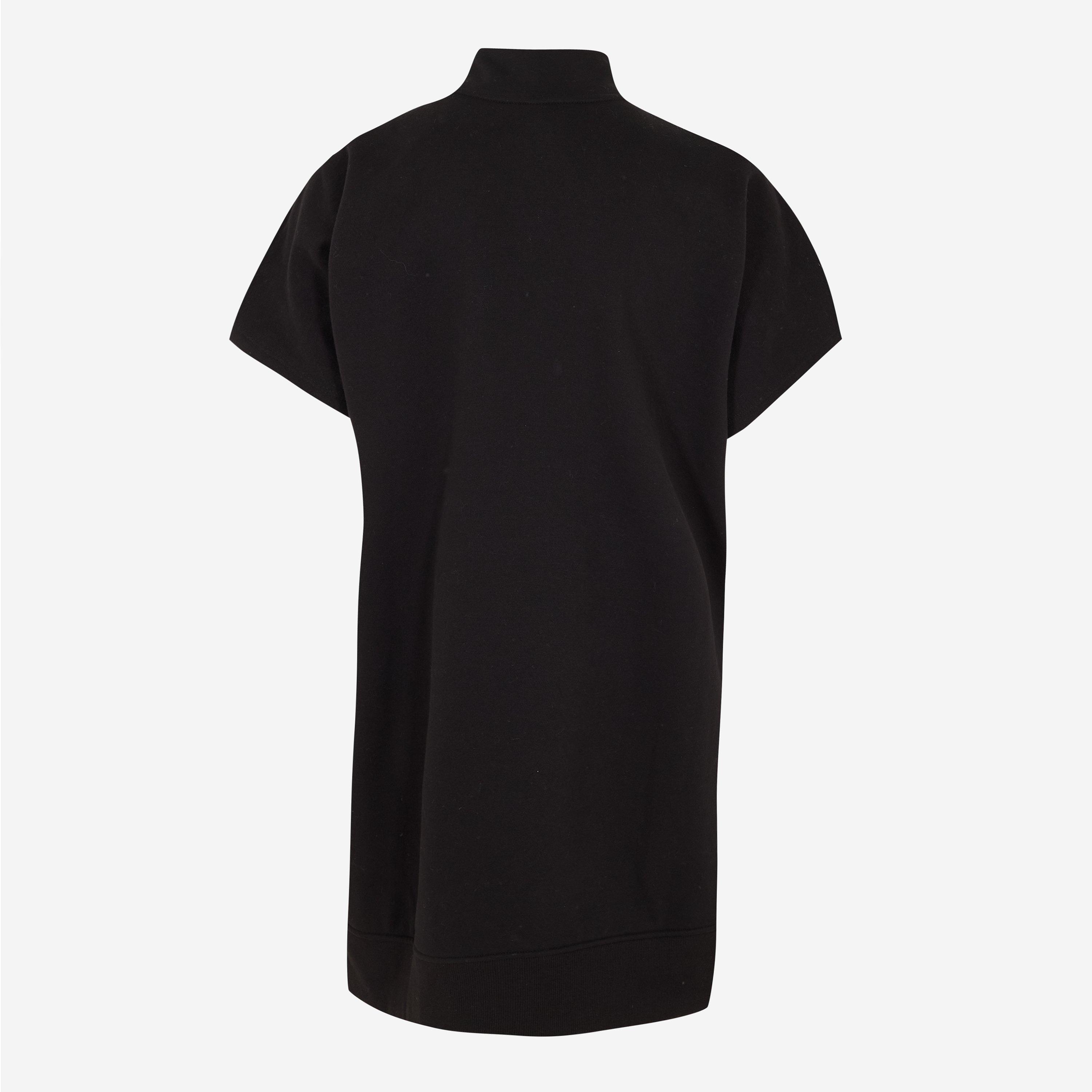 Black - DKNY - Half-Zip Jumper Dress - 2