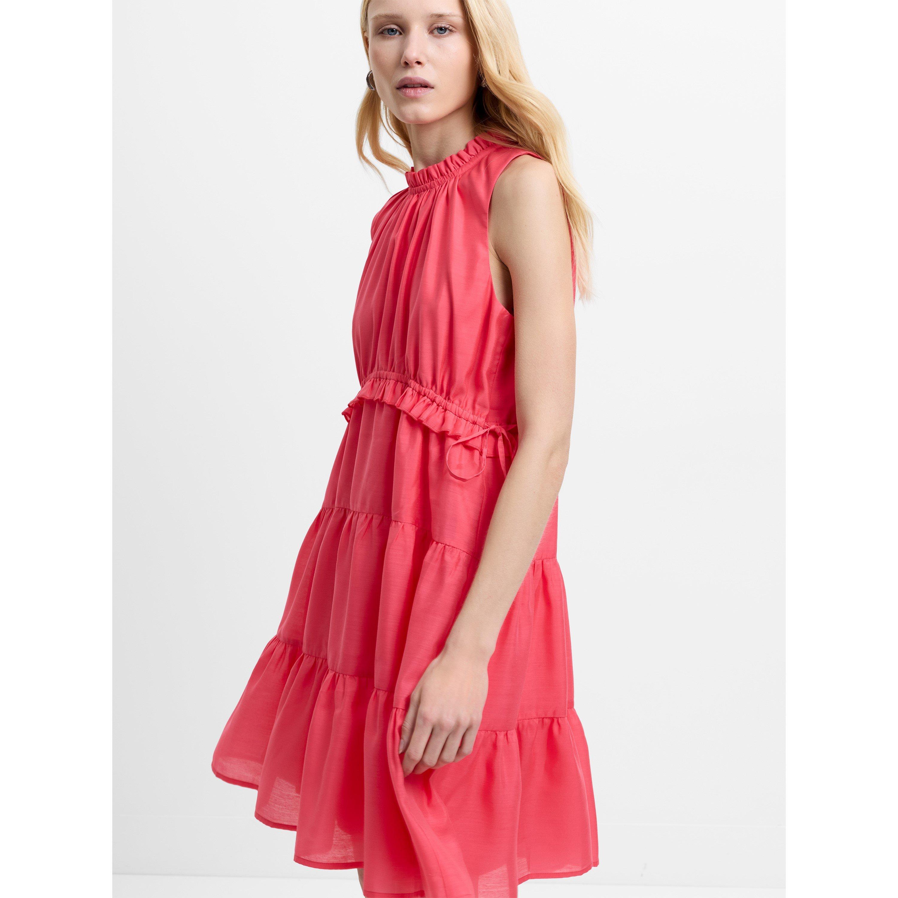 Fuschia Pink - French Connection - Women's Swing Dress - 3