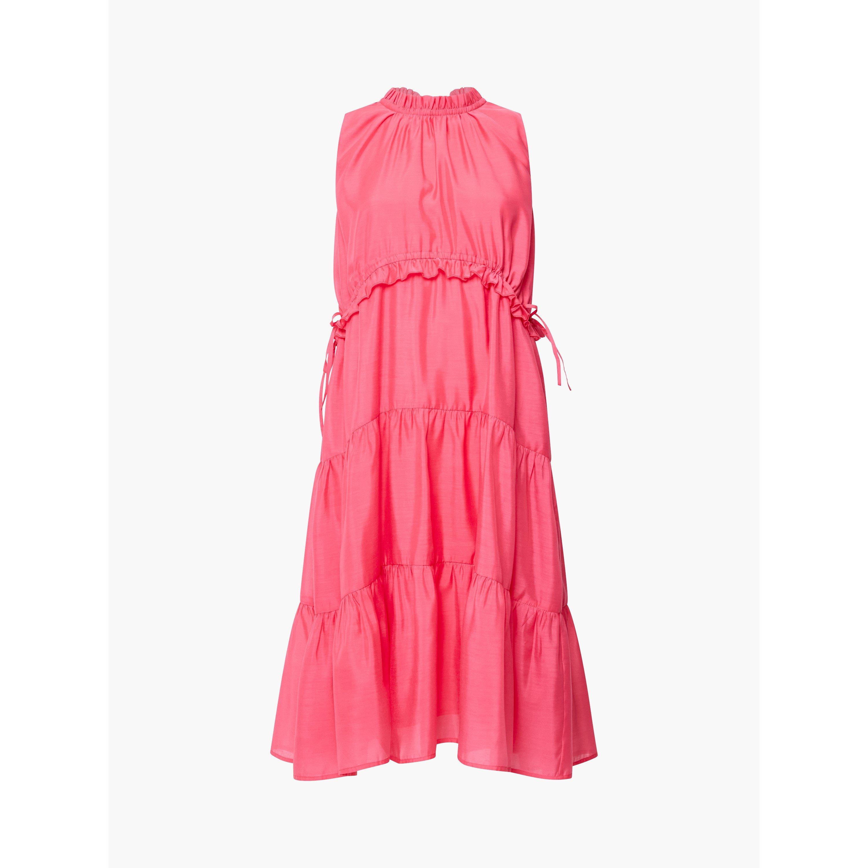 Fuschia Pink - French Connection - Women's Swing Dress - 5