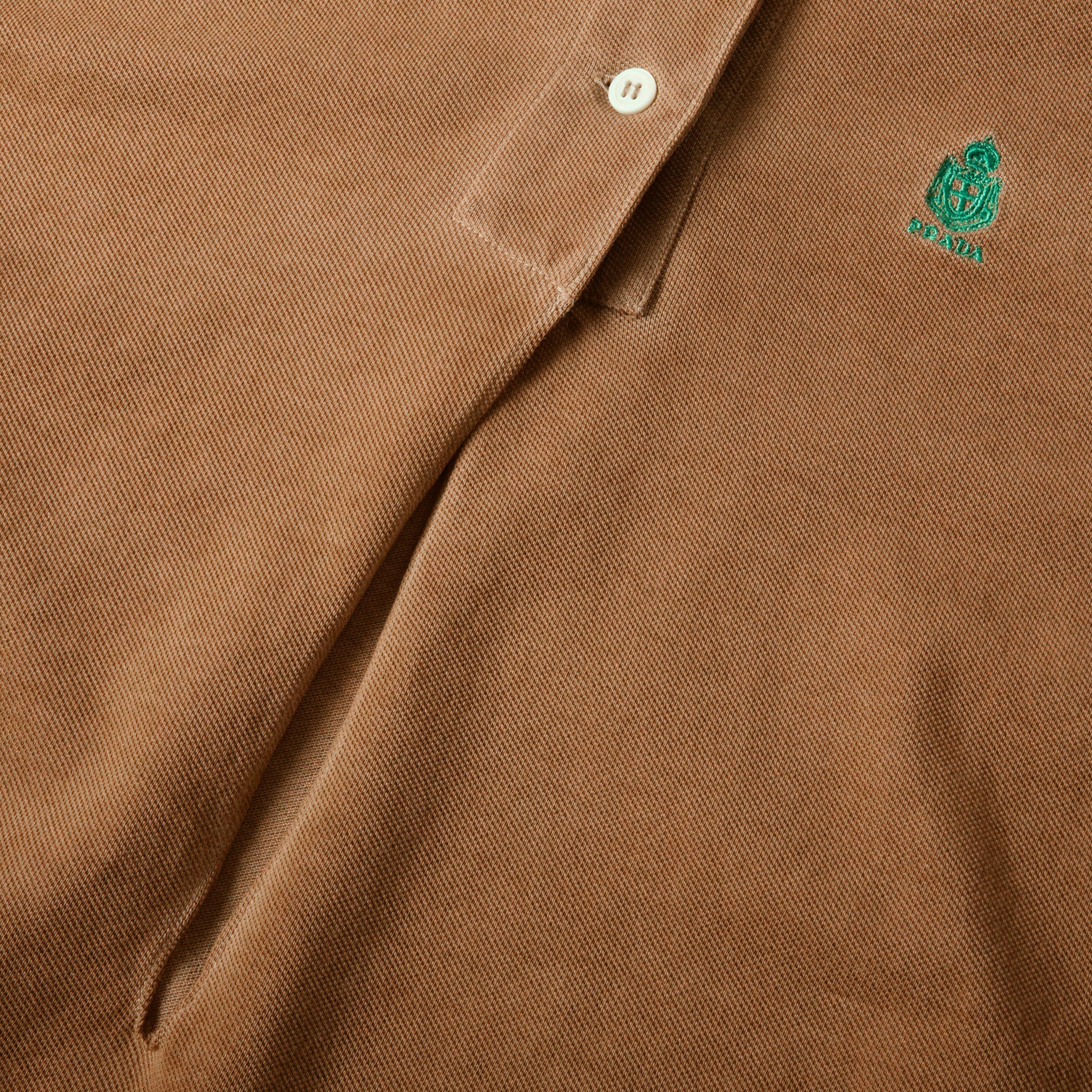 Kaki - Prada - Women's Long Sleeve Plain Shirt - 3