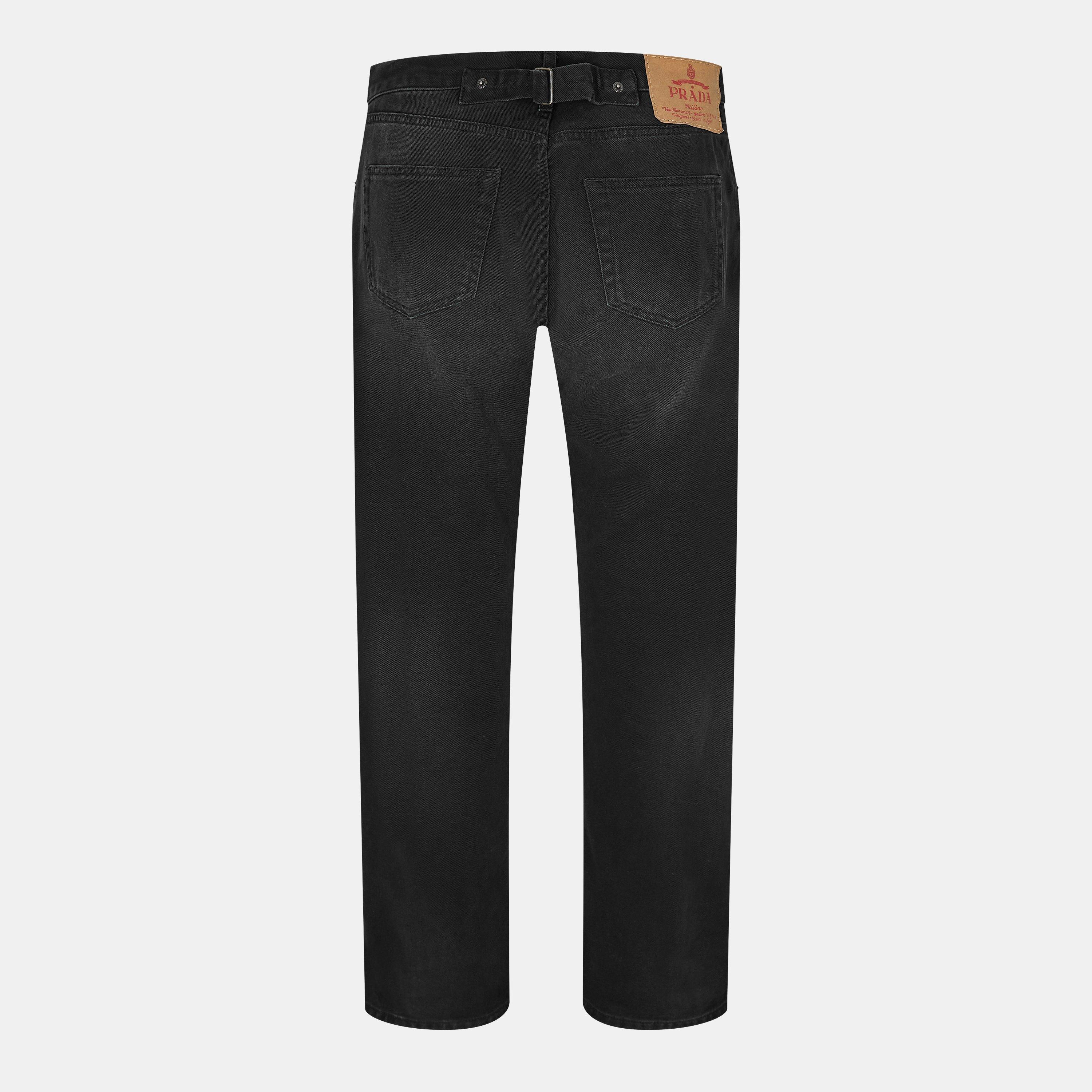 Faded Black - Prada - Men's Straight Leg Jeans - 2