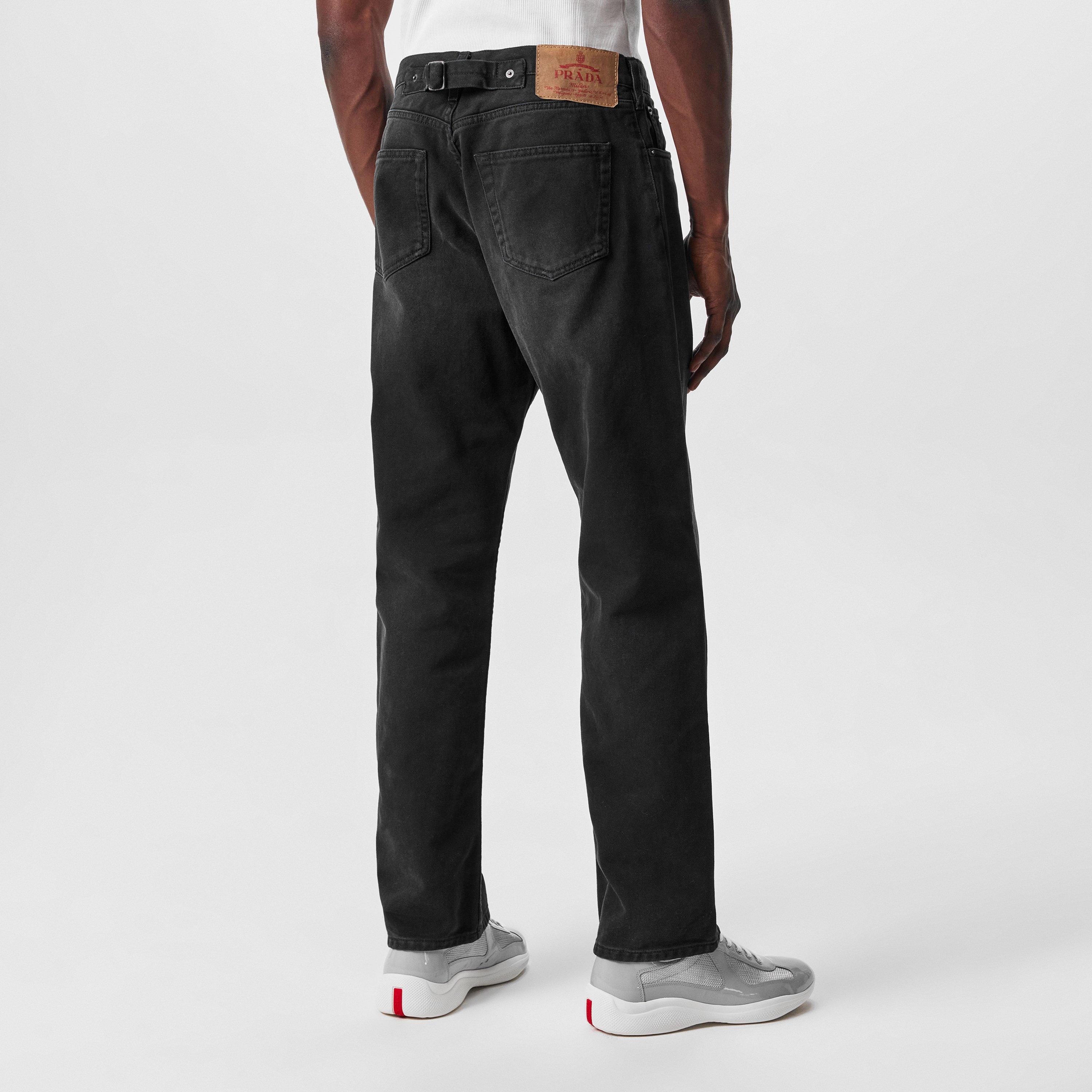 Faded Black - Prada - Men's Straight Leg Jeans - 4