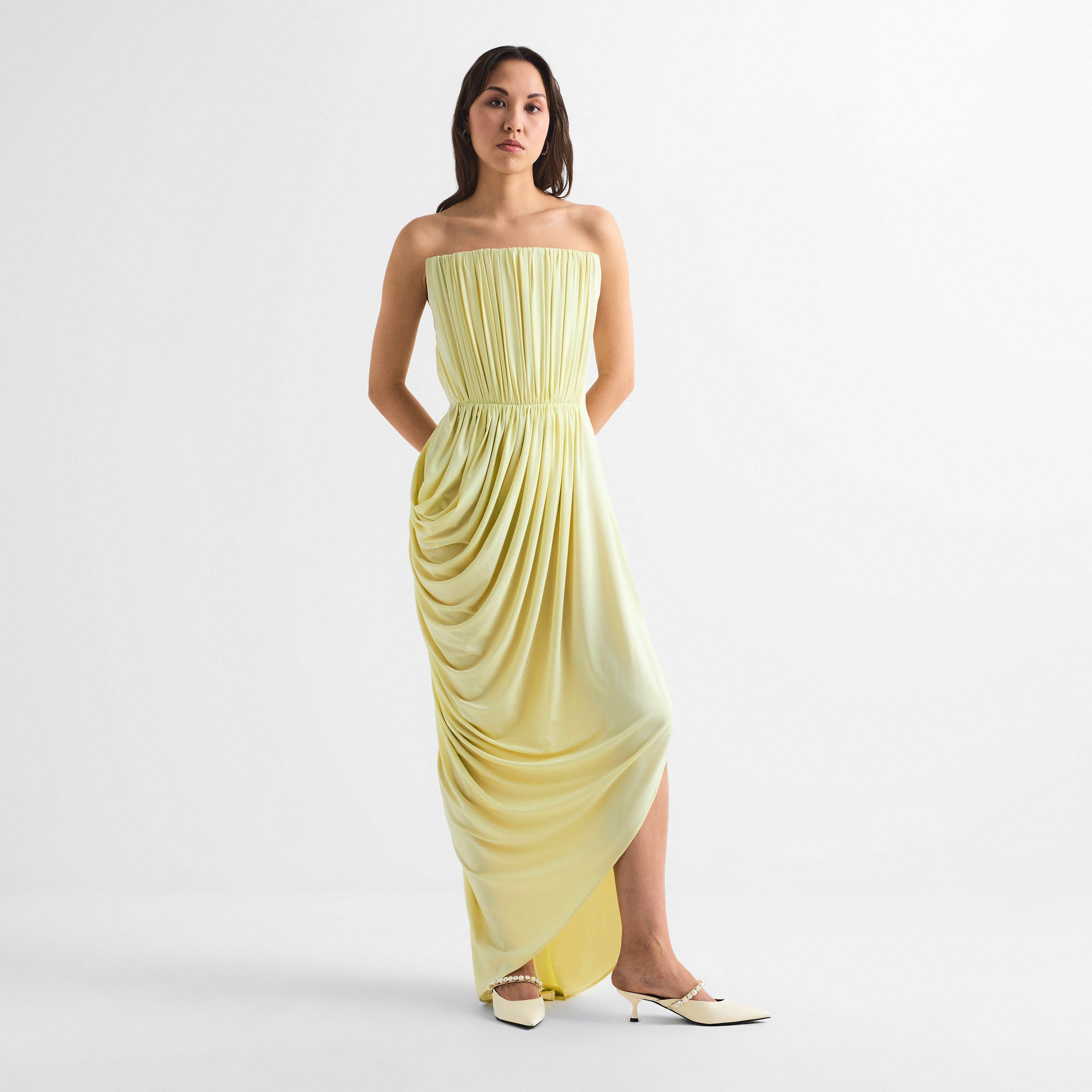 Sherbet Yellow - Stella McCartney - Women's Long Maxi Dress - 6