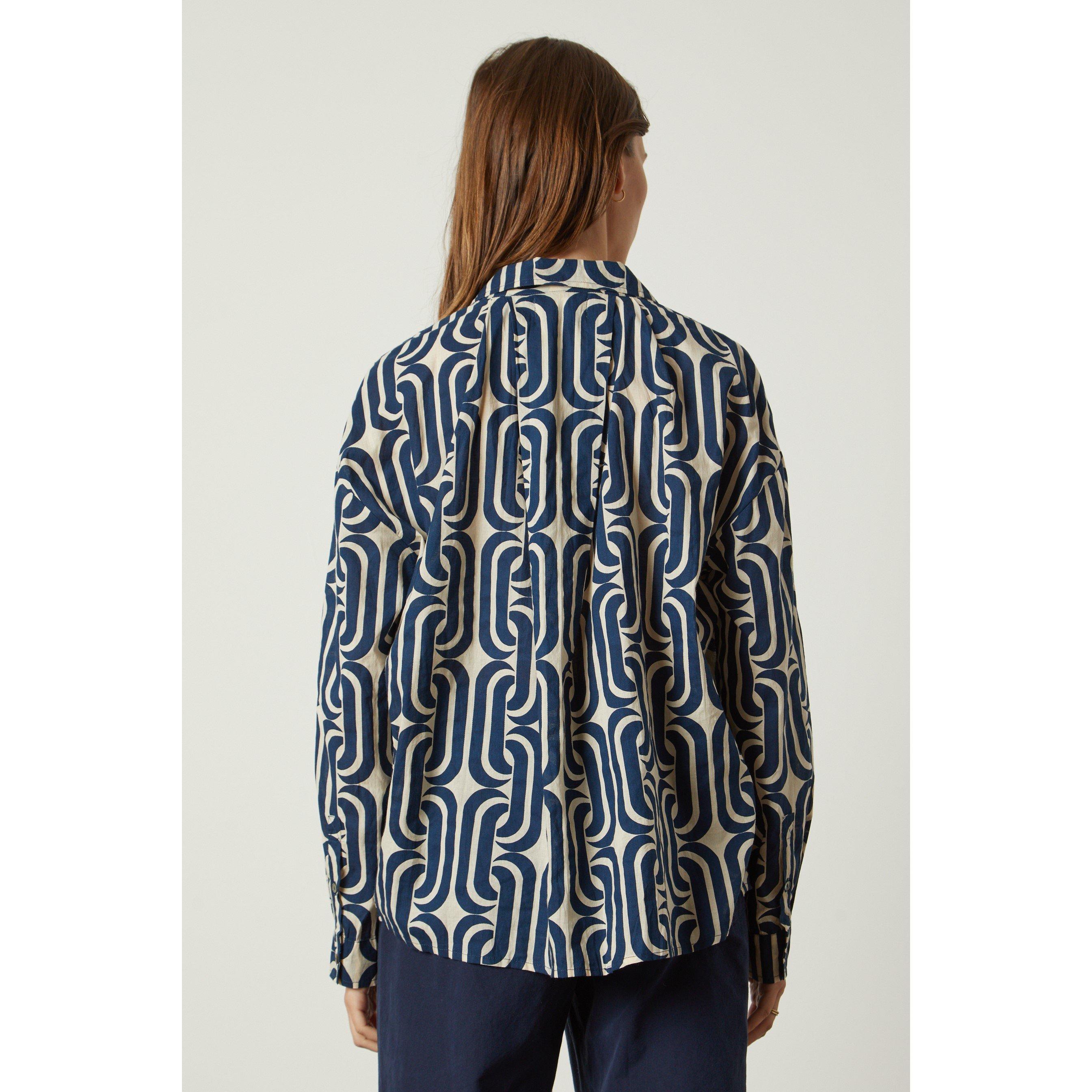 Navy - Velvet by Graham and Spencer - Women's Print Regular Fit T-Shirt - 2