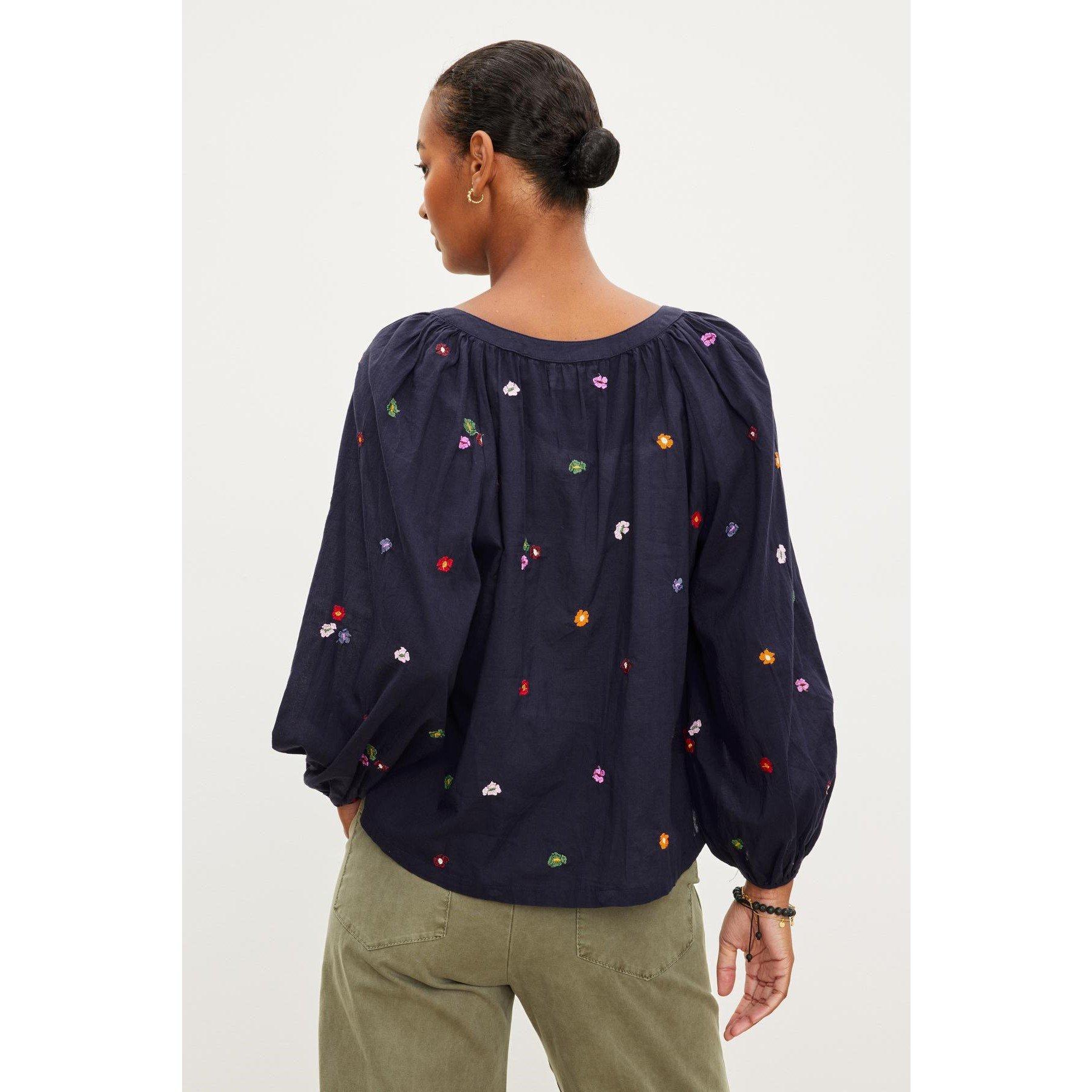 Navy - Velvet by Graham and Spencer - Women's Regular Fit T-Shirt - 2