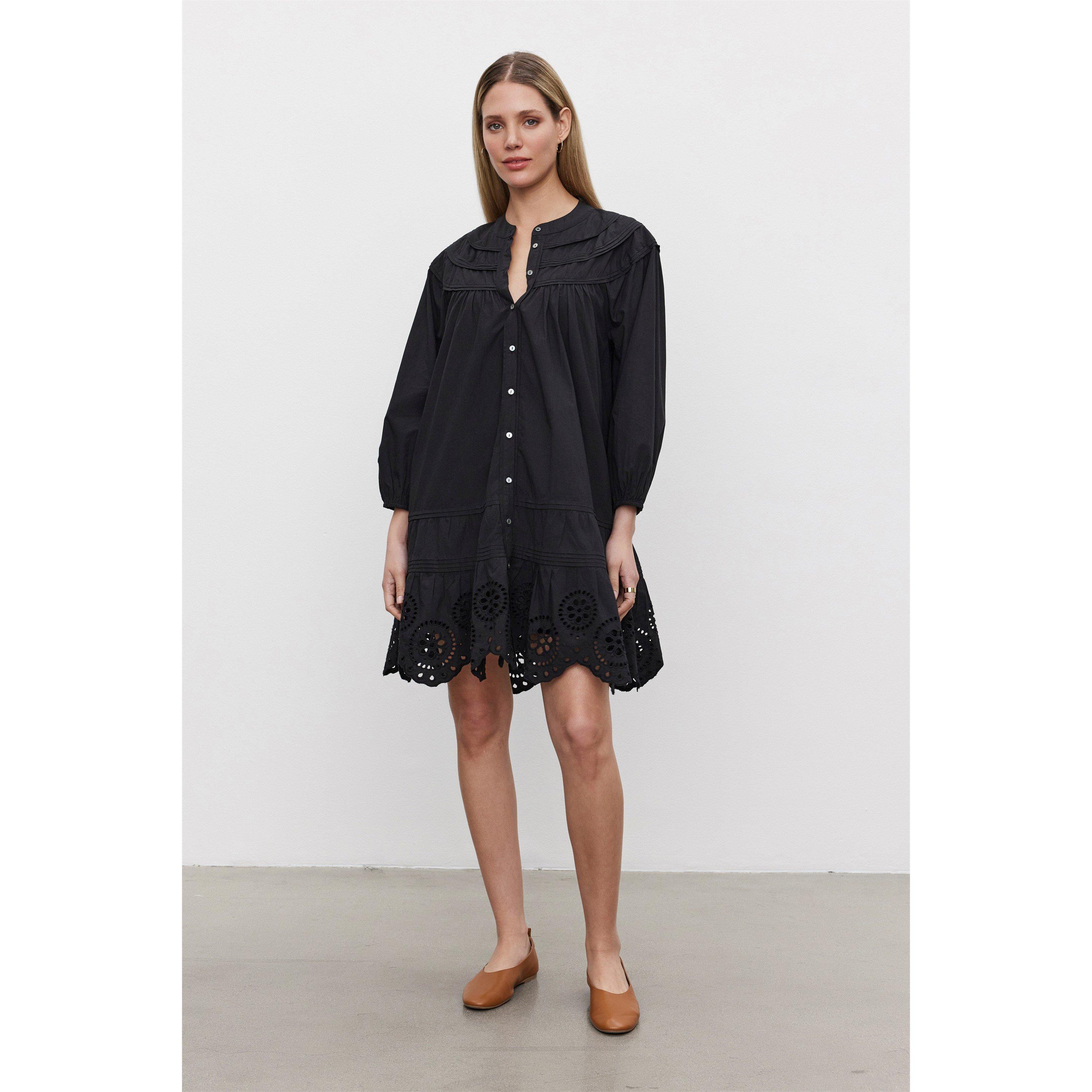 Black - Velvet by Graham and Spencer - Women's Shift Dress - 3