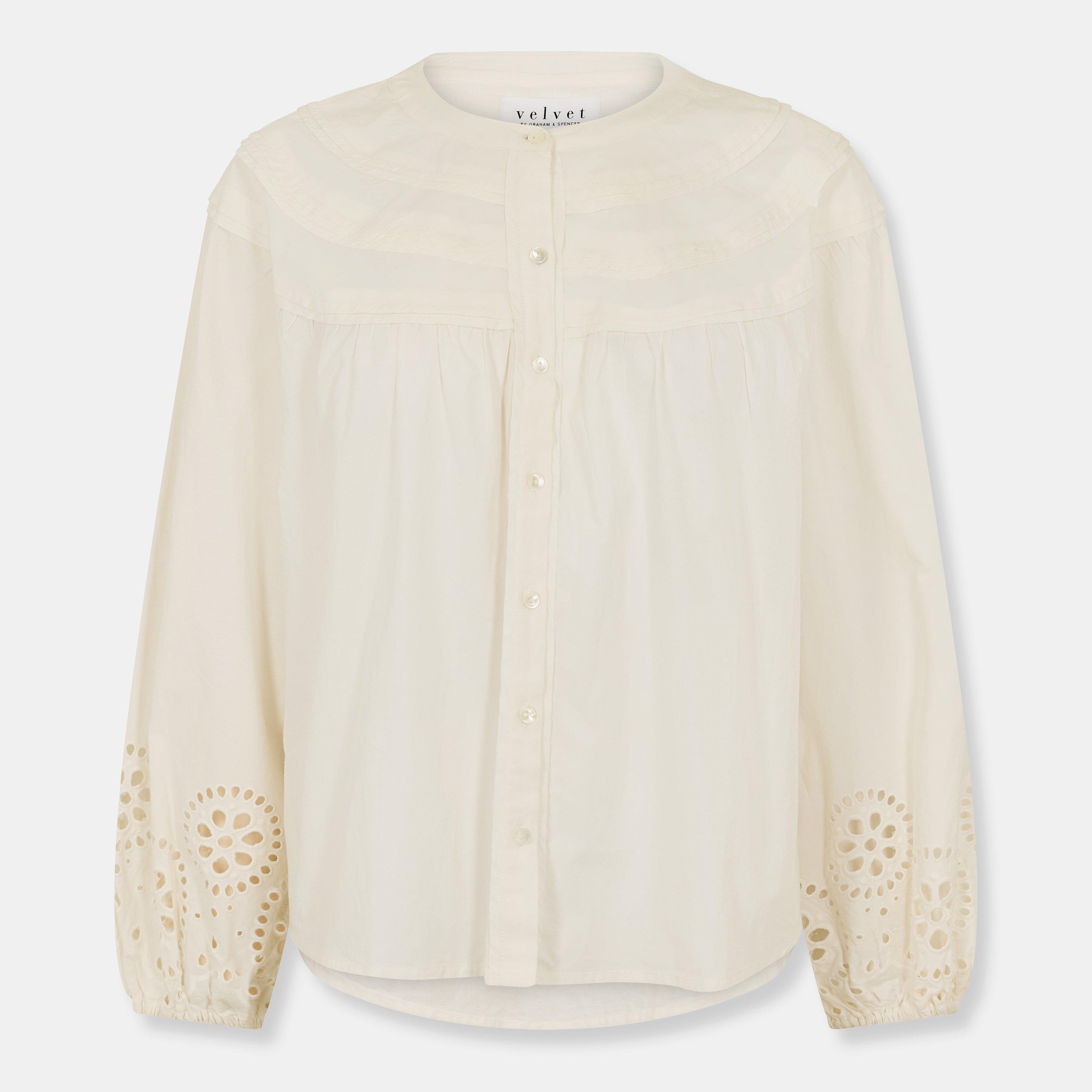 Velvet By Graham And Spencer Women's T-Shirt - Cream - 8 (XS)