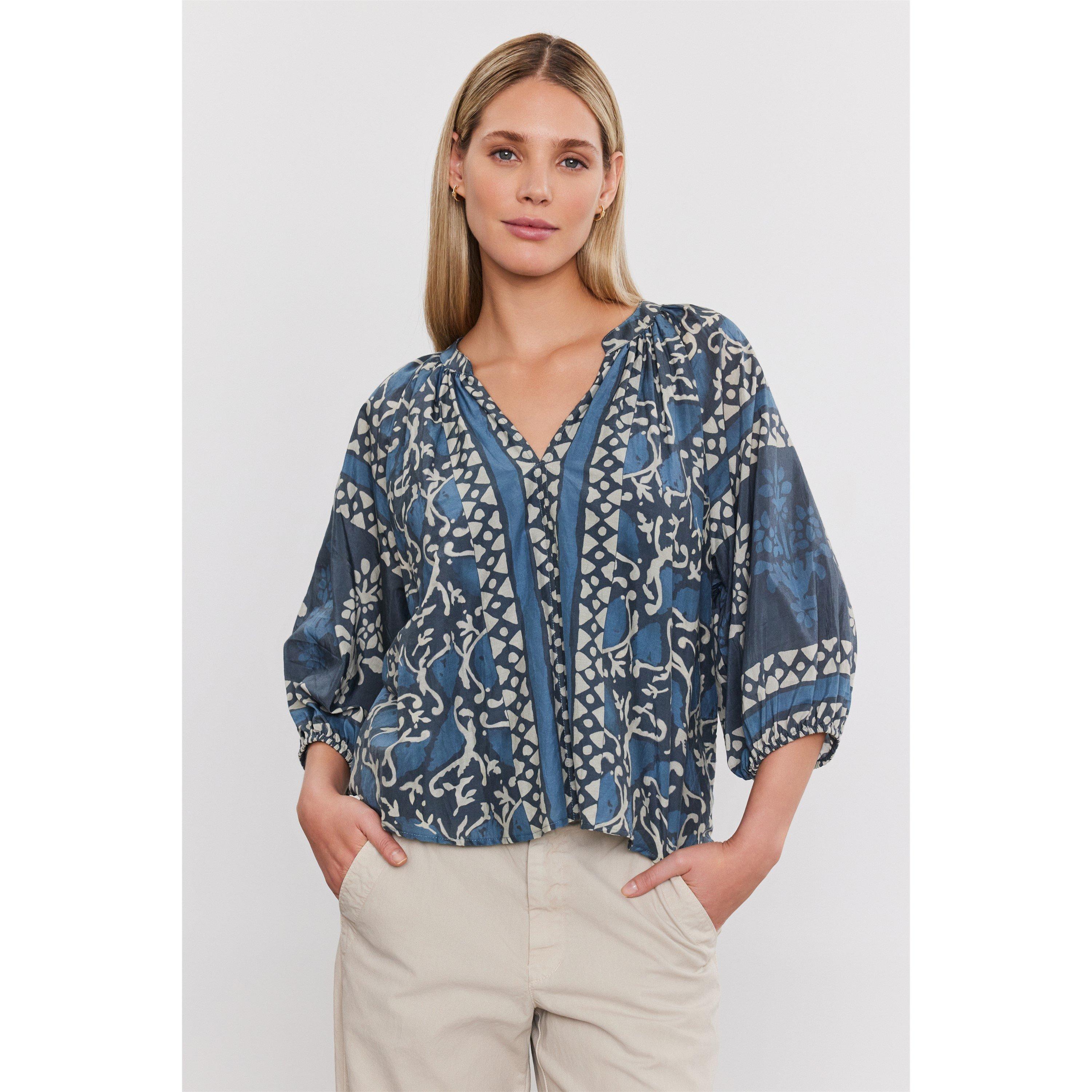 Blue - Velvet by Graham and Spencer - Women's Regular Fit T-Shirt - 3