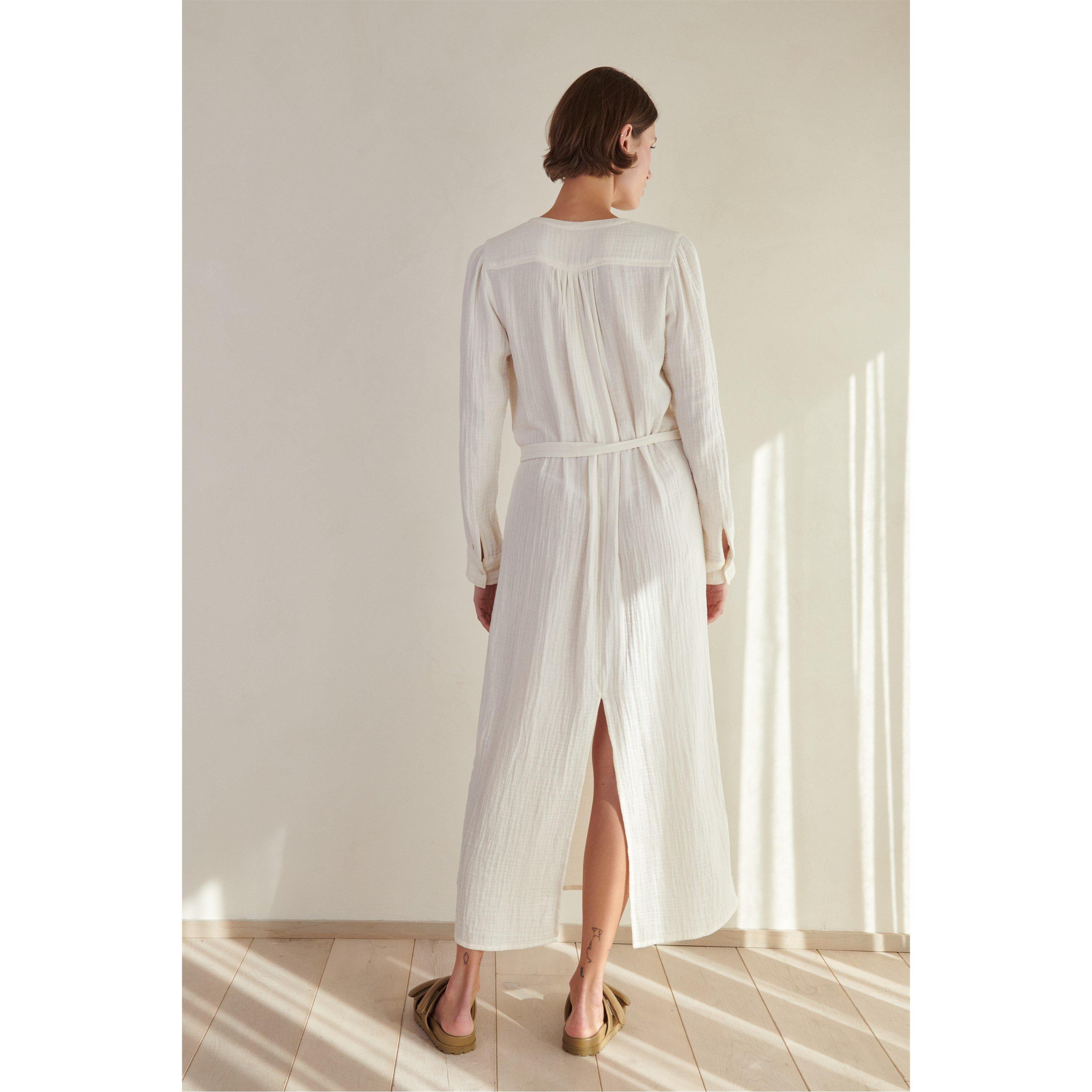 Black/Charc - Velvet by Graham and Spencer - Women's Gauze Shift Dress - 2