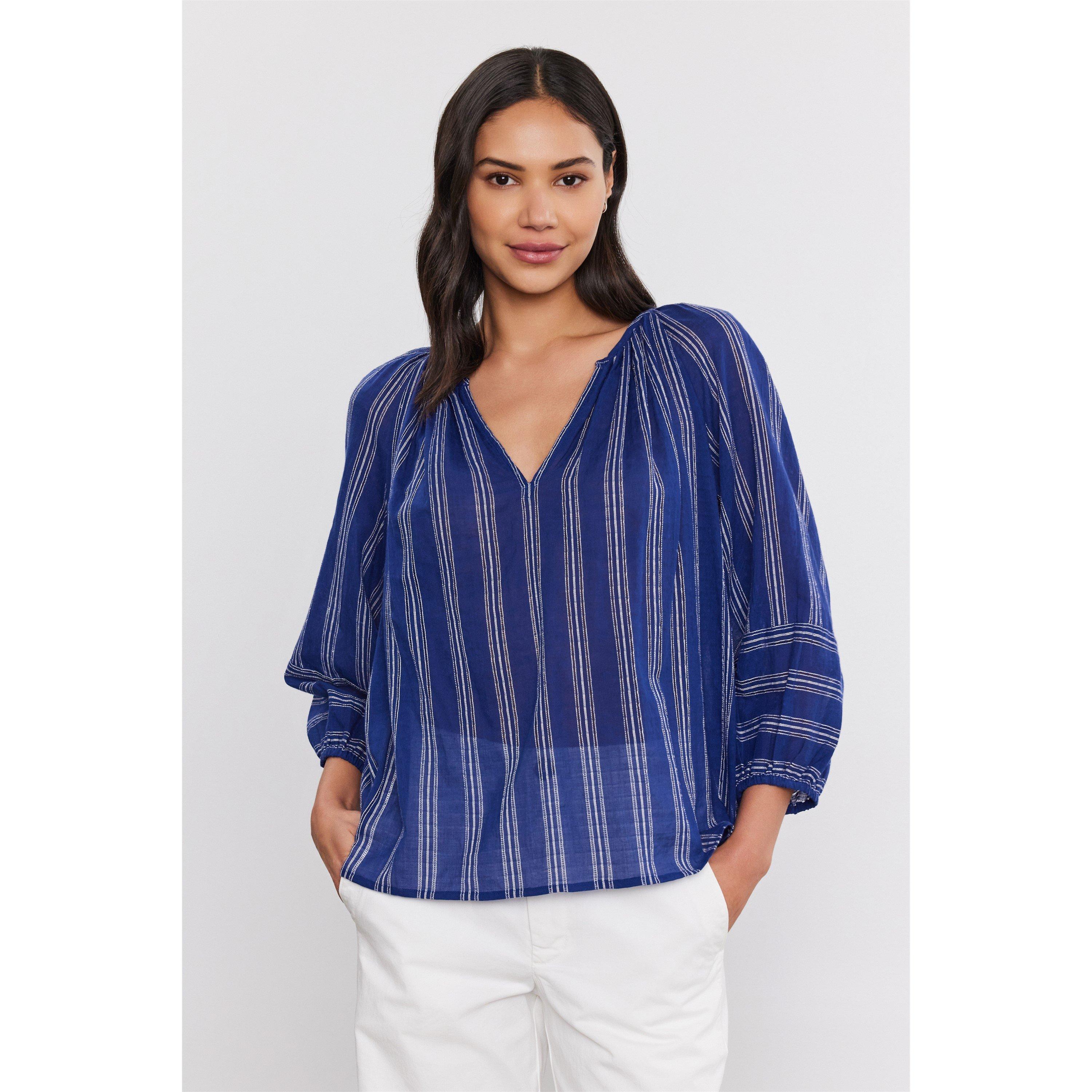 Navy - Velvet by Graham and Spencer - Women's Regular Fit T-Shirt - 3