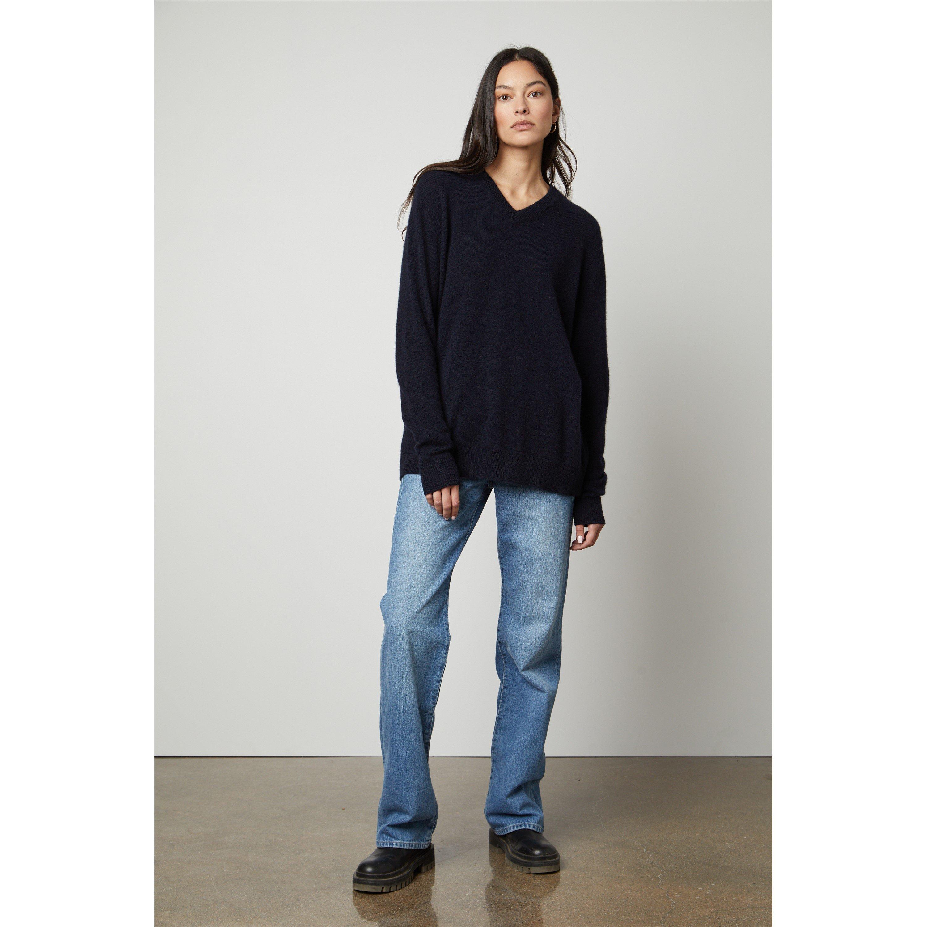 Navy - Velvet by Graham and Spencer - Women's Regular Fit T-Shirt - 3